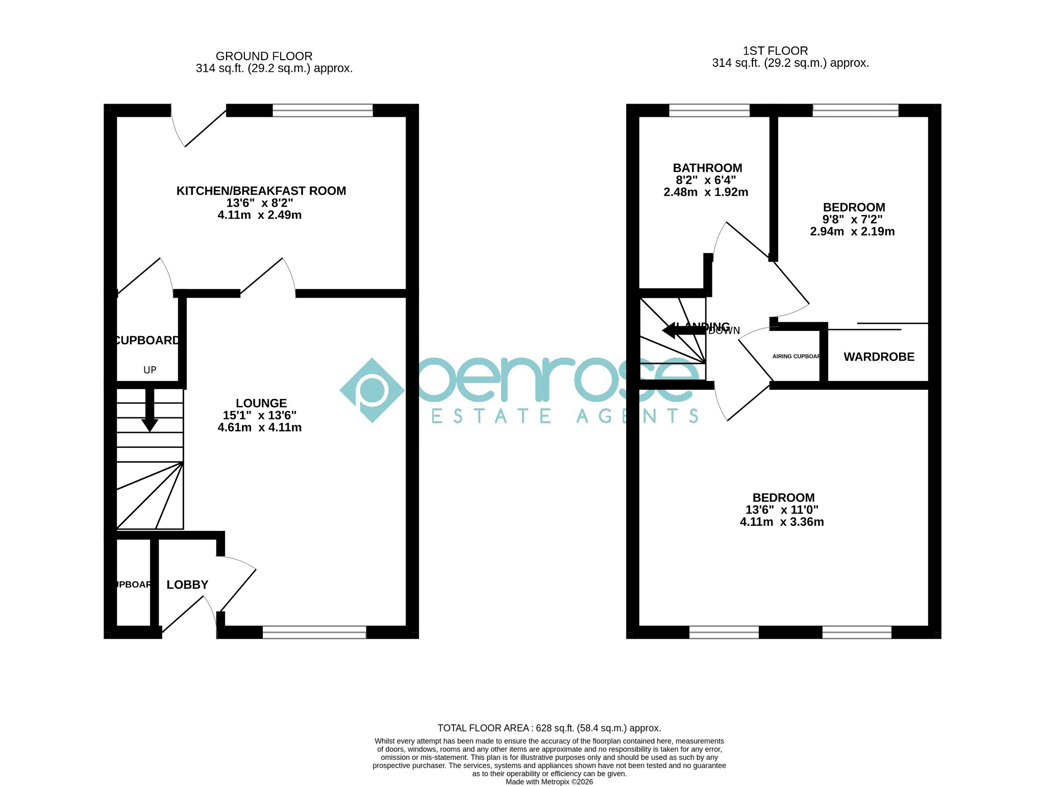 56 Dexter Close, Luton, Bedfordshire floorplan