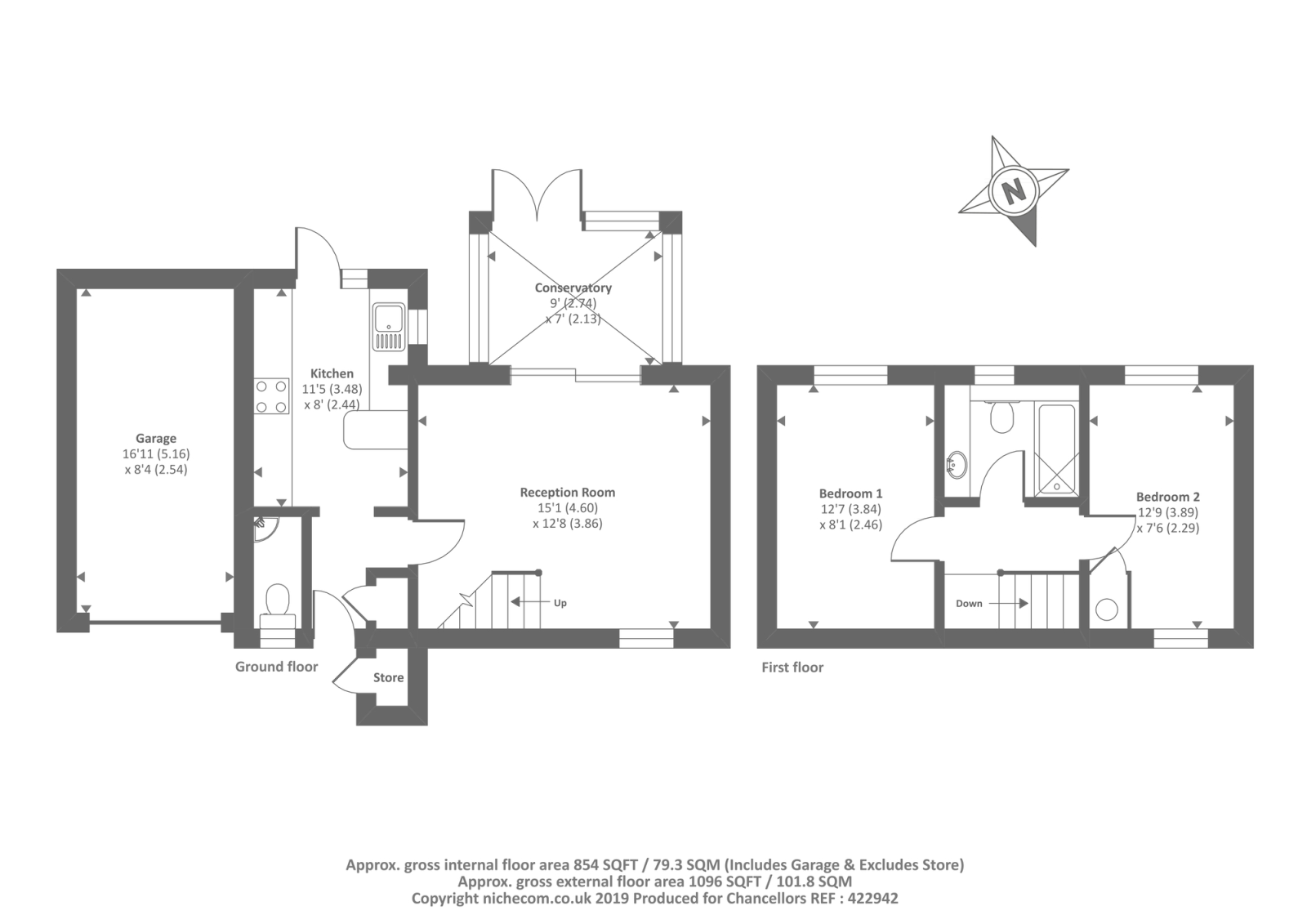 2 Bedrooms Link-detached house for sale in Rowell Way, Chipping Norton OX7