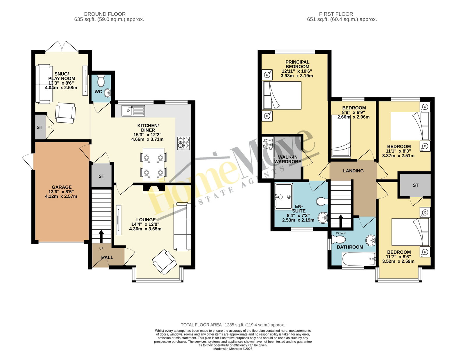9, St. Helens Crescent, Nottingham floorplan