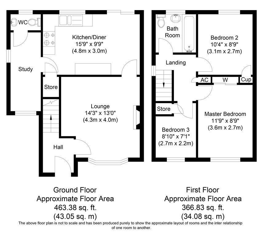 2, Lewis Close, Lichfield floorplan