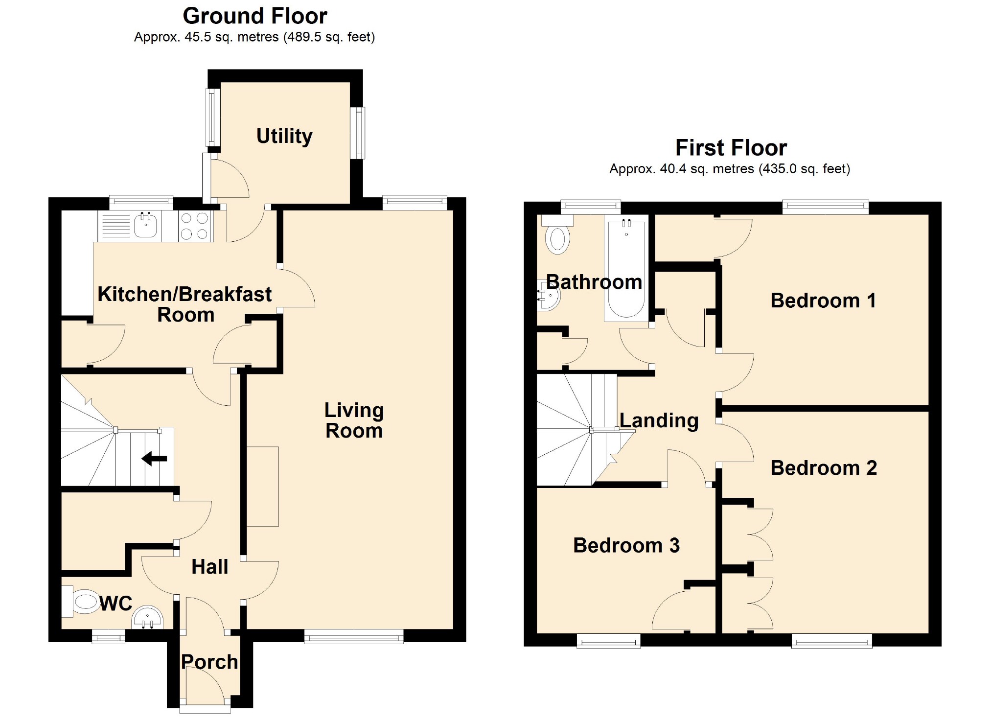 Parc Gwyn, Trevaughan, Carmarthen SA31, 3 bedroom terraced house for