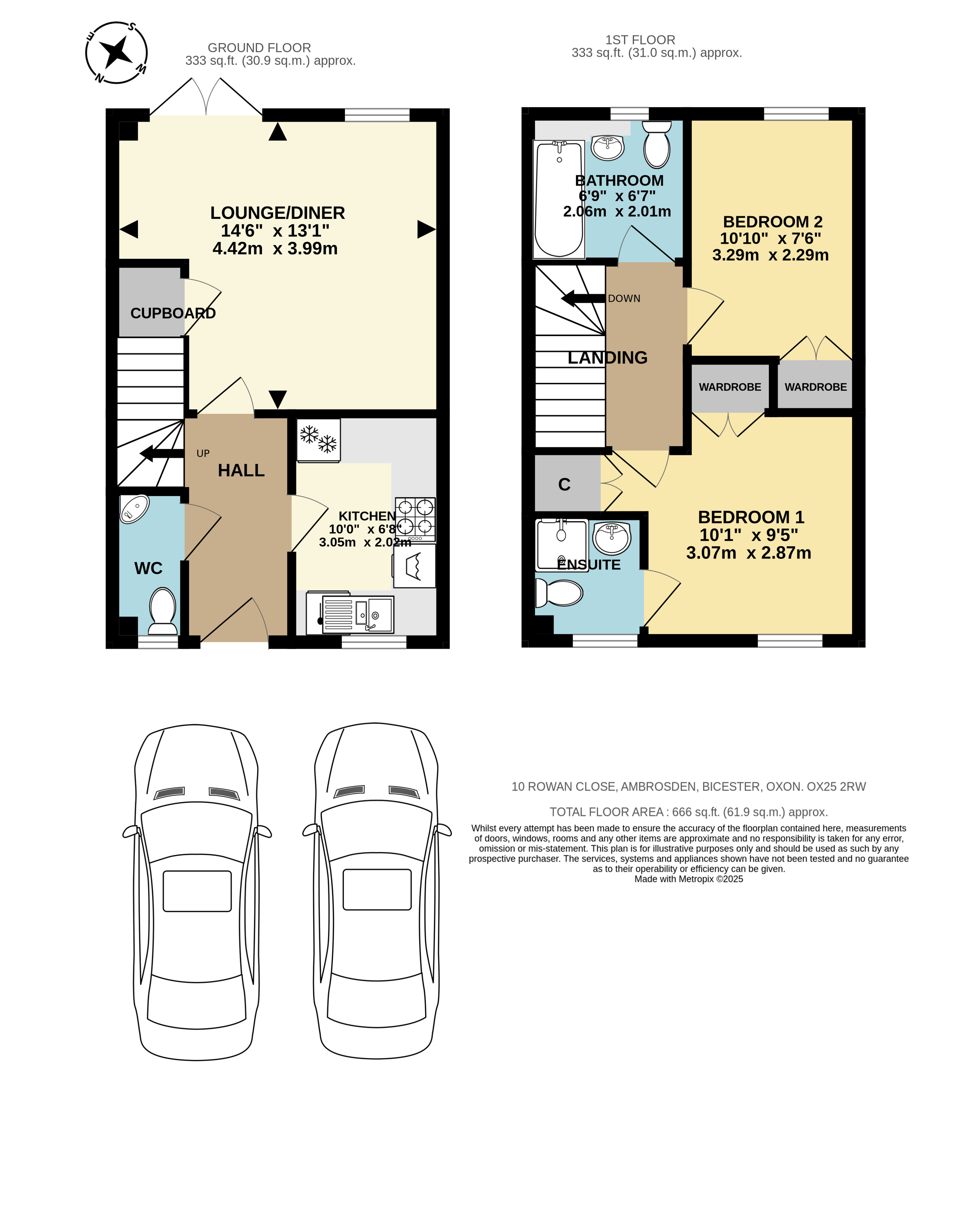 10, Rowan Close, Bicester floorplan
