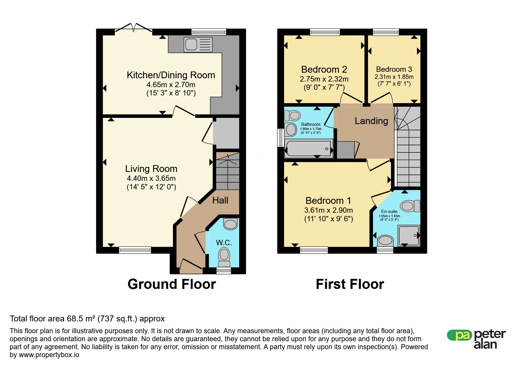 65, Carn Y Cefn, Ebbw Vale floorplan