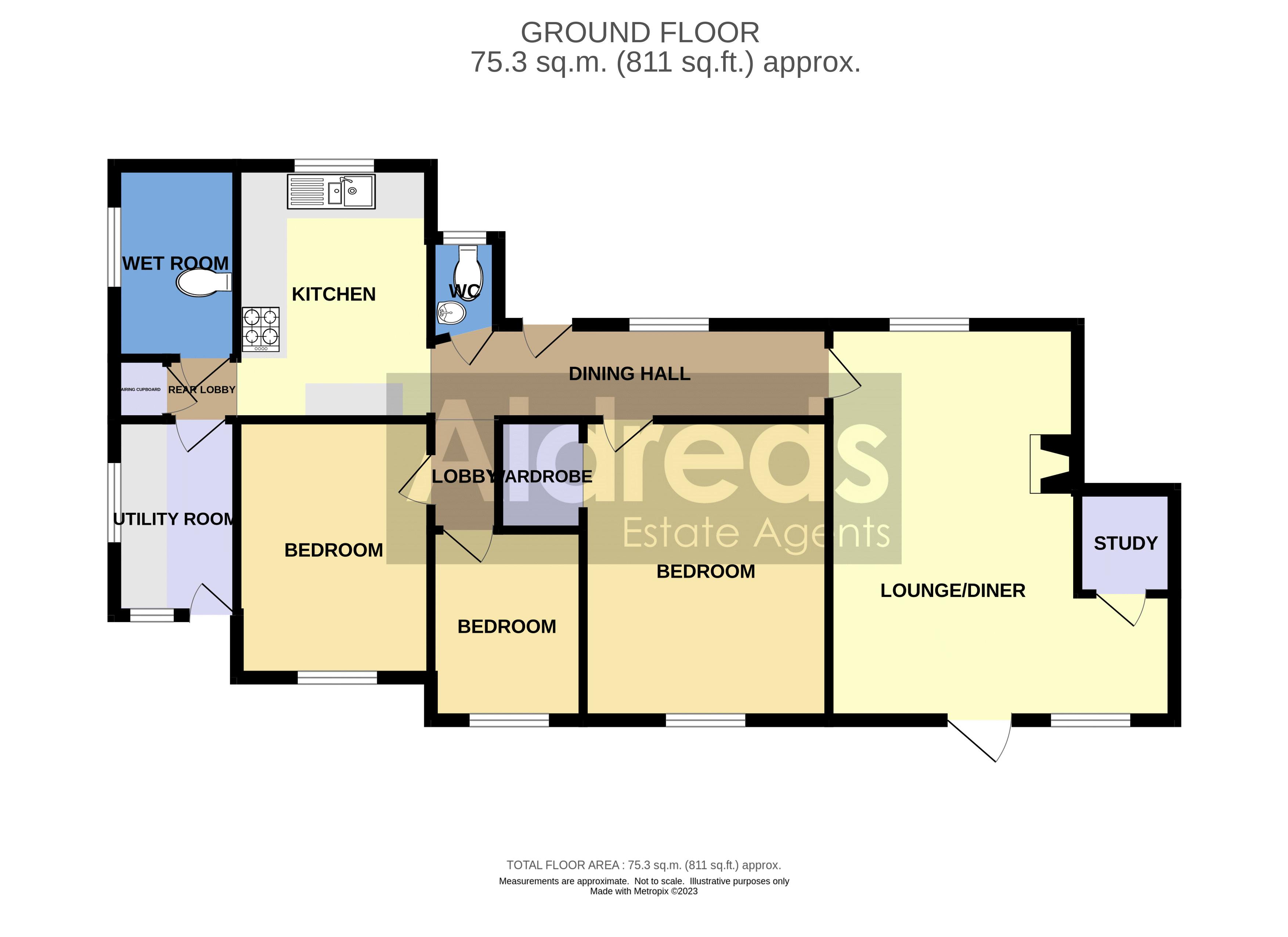 The Glebe, Hemsby, Great Yarmouth NR29, 3 bedroom detached bungalow for