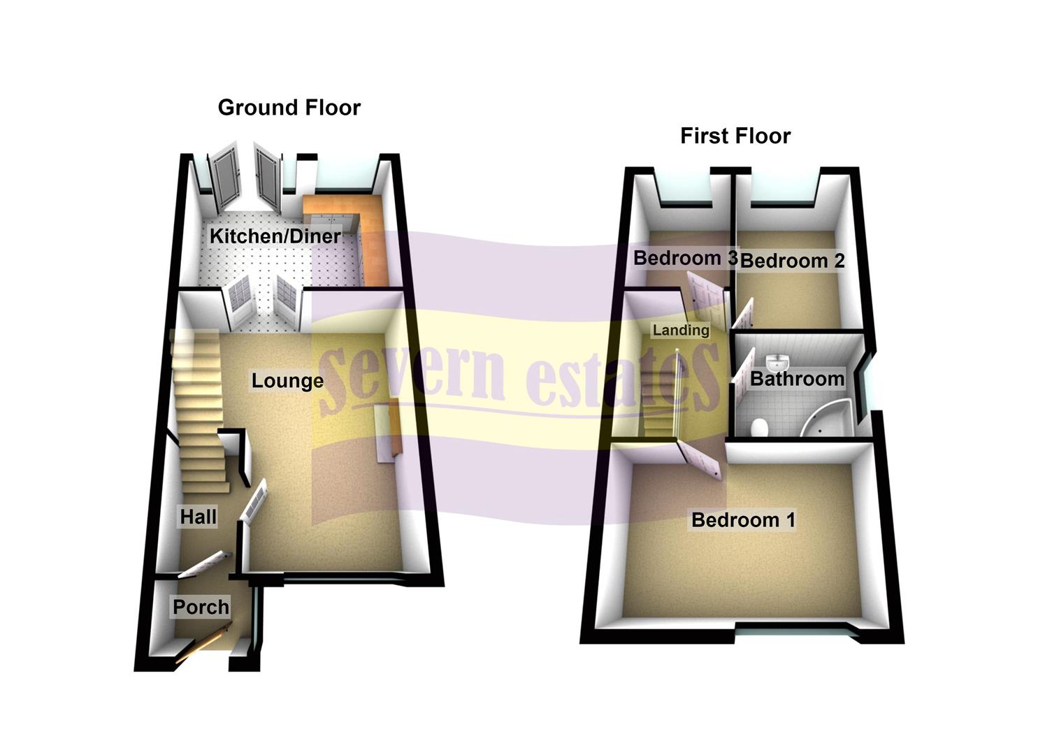 9, Calder Road, Stourport-On-Severn floorplan