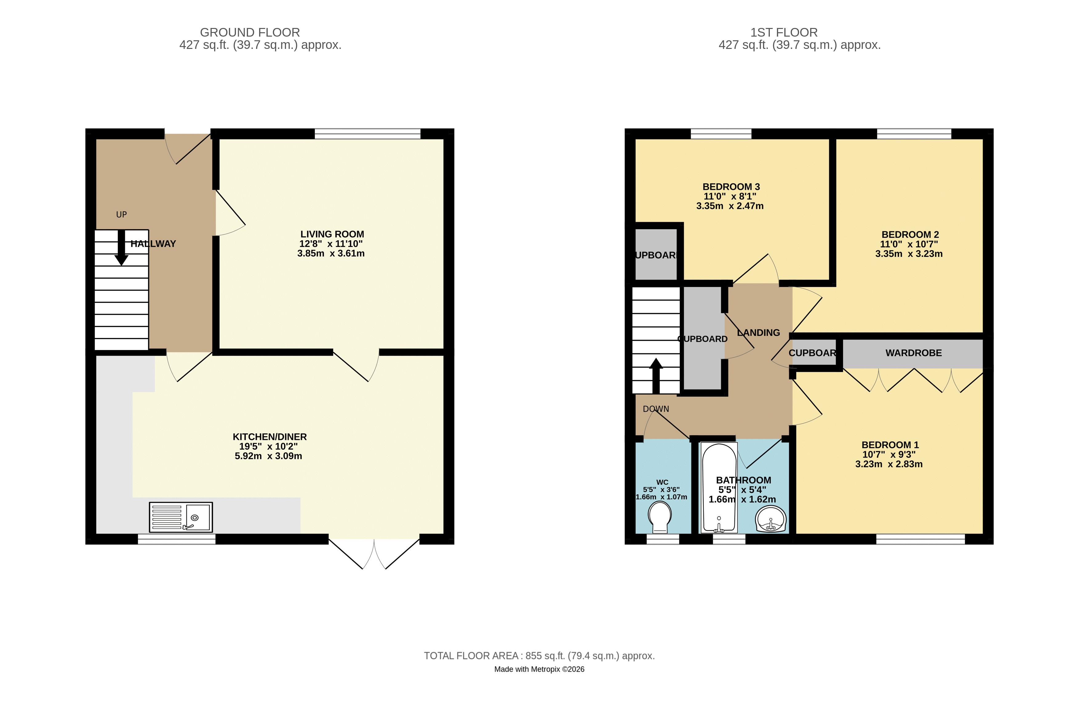 18, Westhays Close, Plymouth floorplan