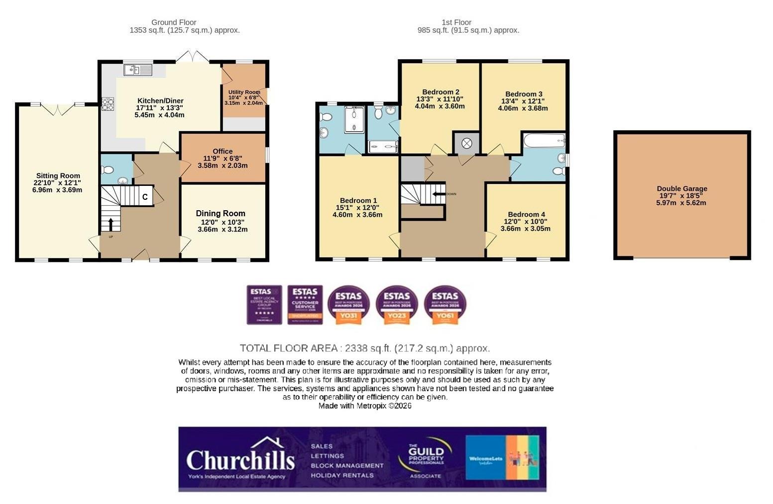 23, Partridge Road, York floorplan
