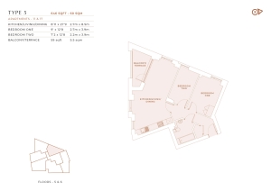 Flat 17, Perigon Heights, St. Marks Road, Bromley floorplan