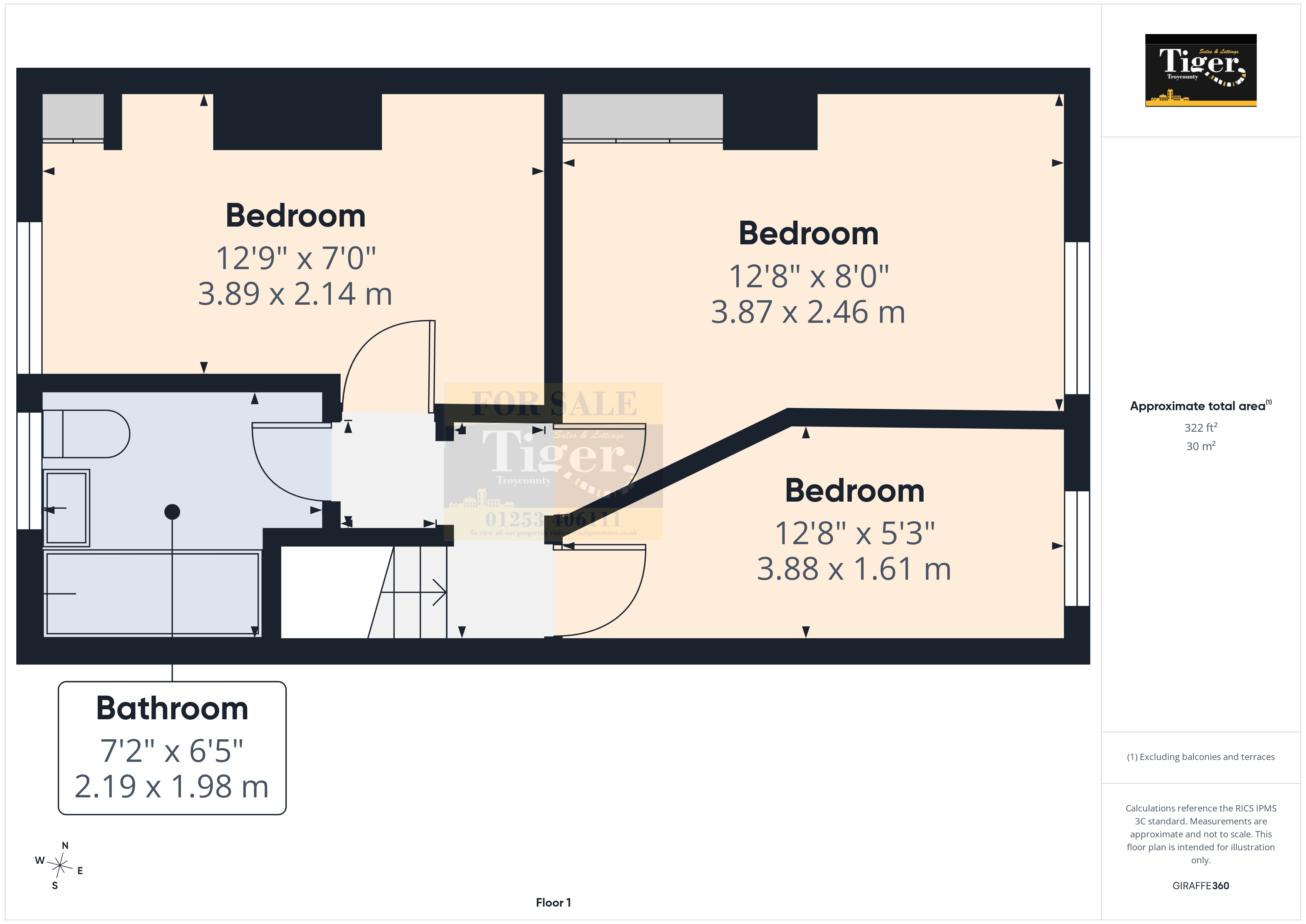 1, Devon Street, Blackpool floorplan