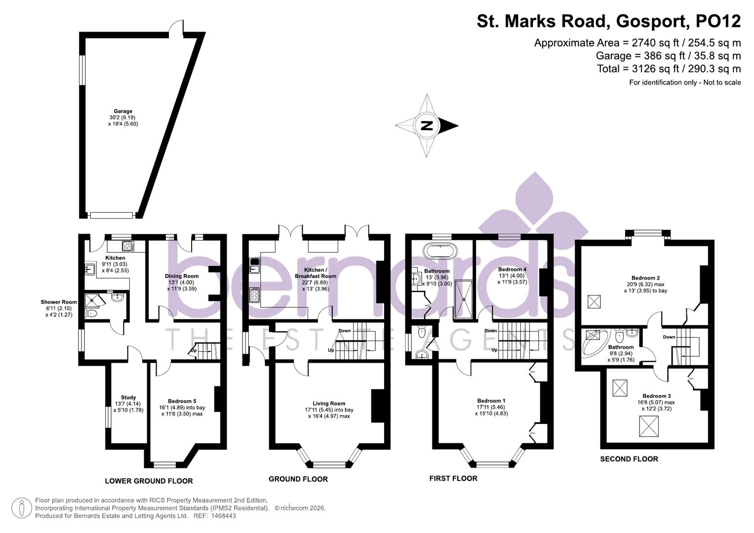1, St. Marks Road, Gosport floorplan