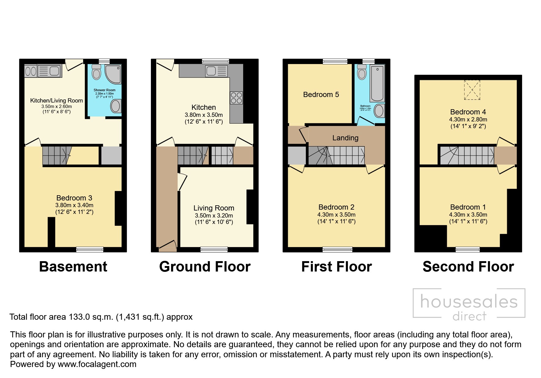 14, Nowell Place, Leeds floorplan