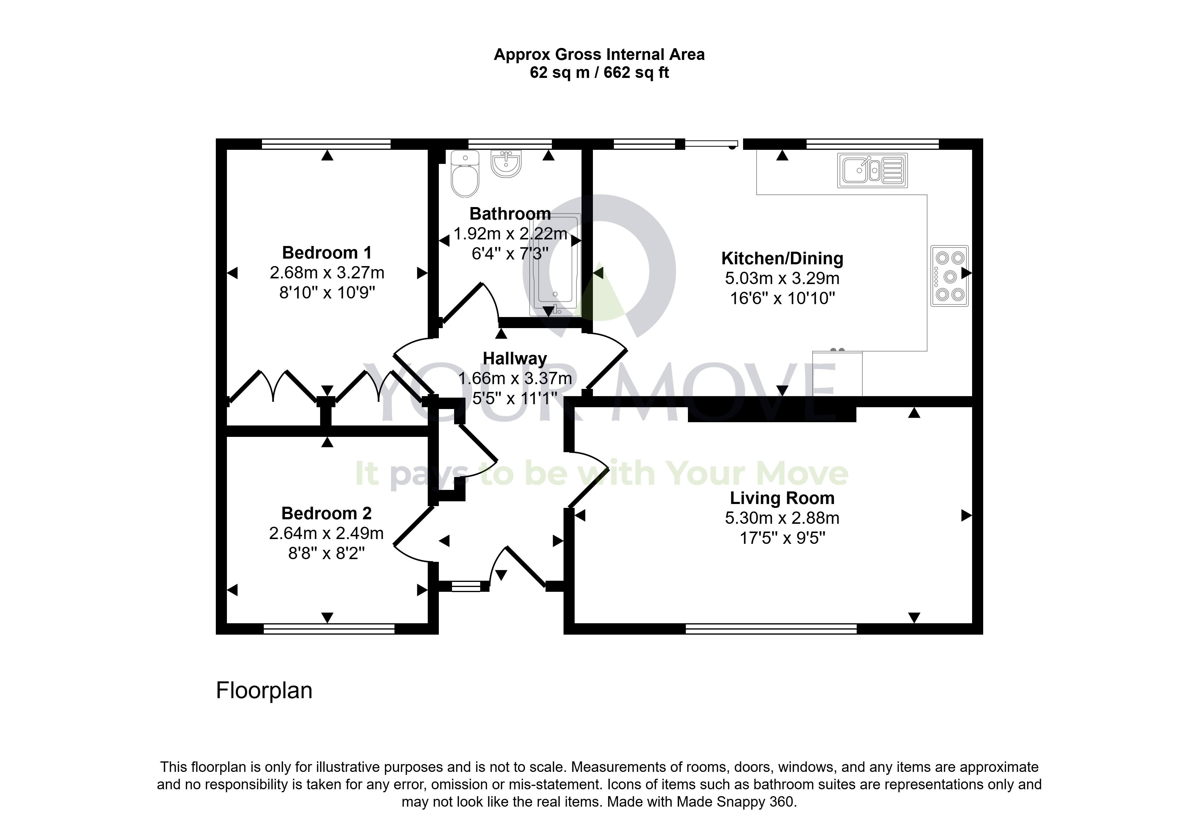 17, Oakfield Court, Dumfries and Galloway floorplan