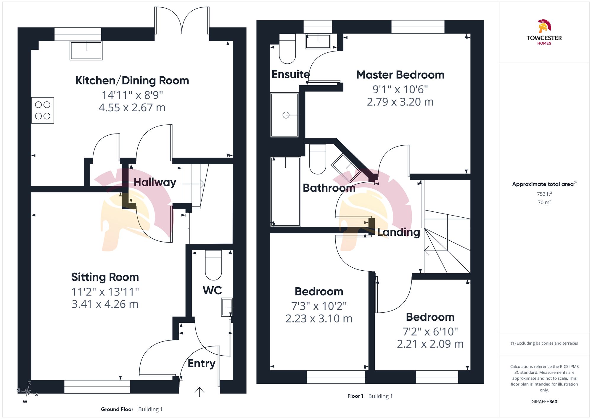 49 Saxon Way, Towcester floorplan