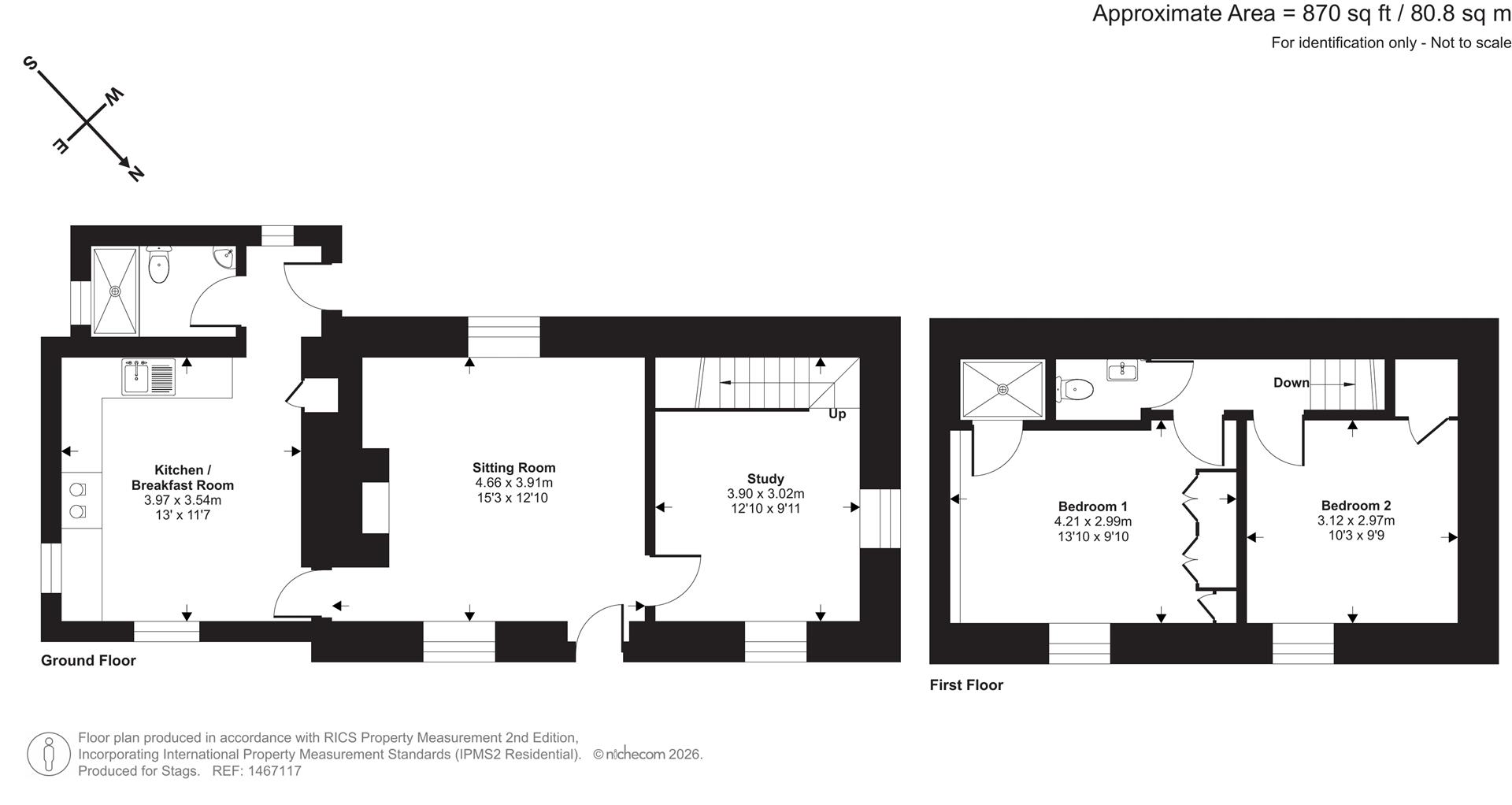 Saxons Cottage, Broadclyst Road, Exeter floorplan