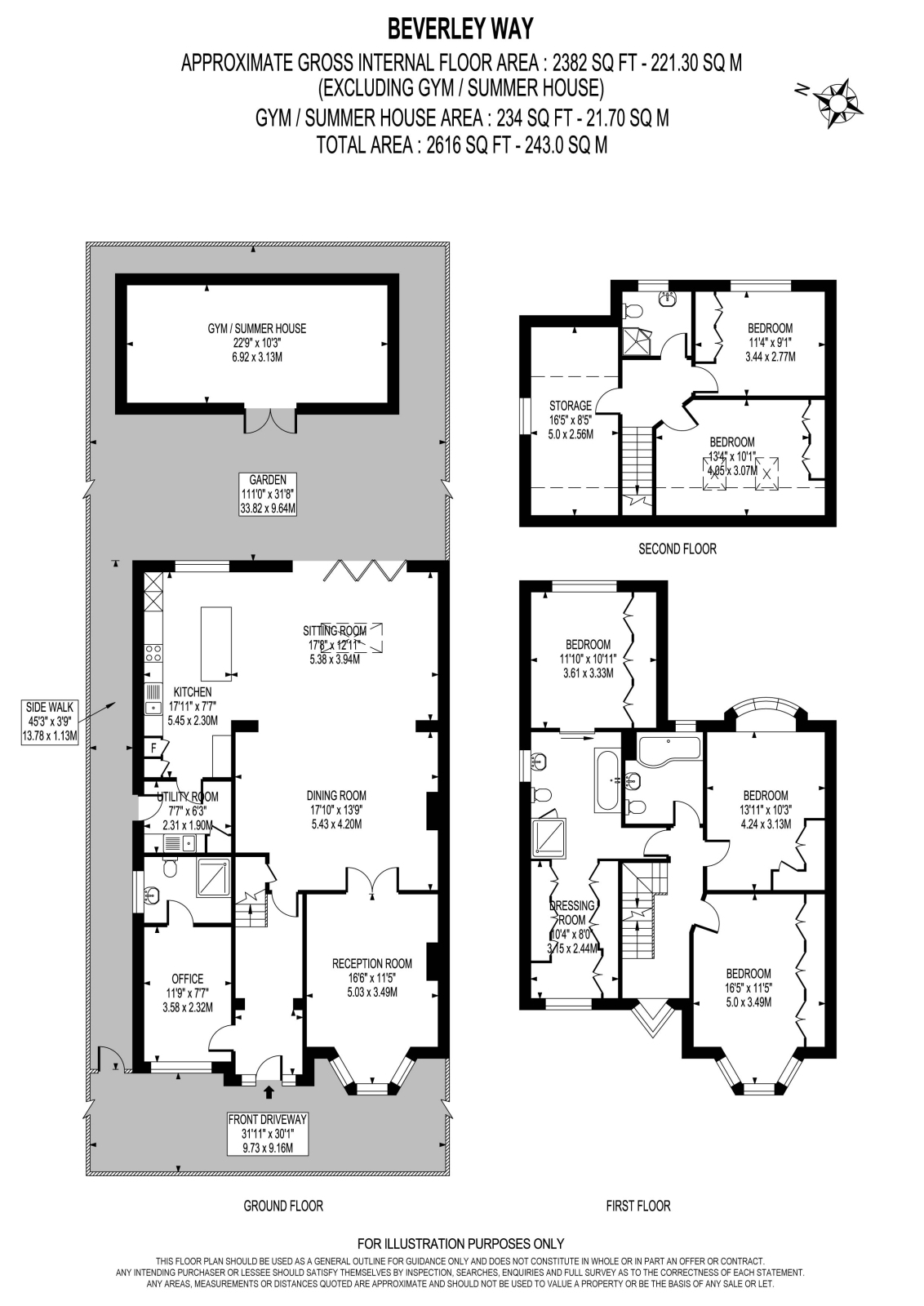 Beverley Way, West Wimbledon, SW20 floorplan
