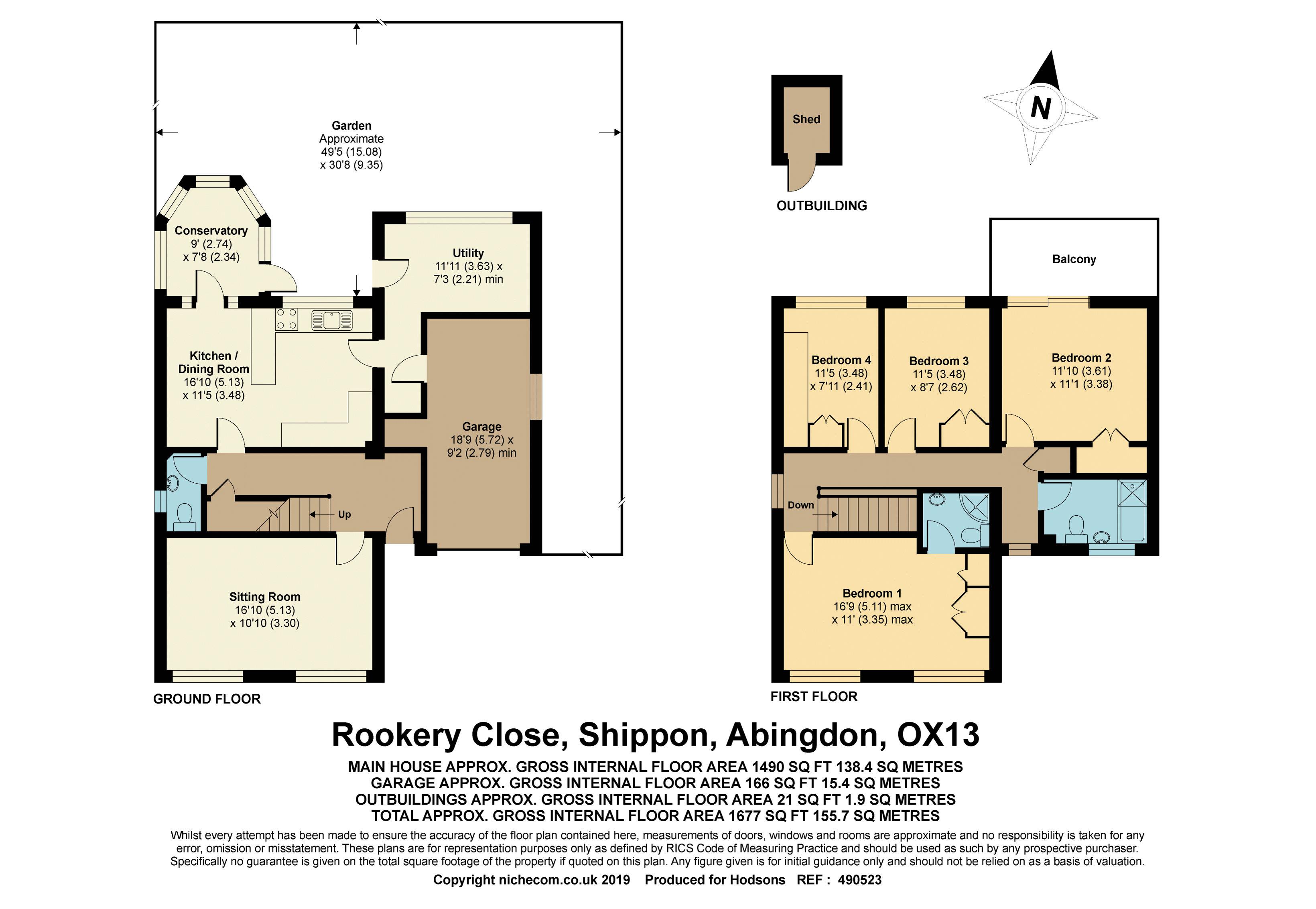 4 Bedrooms Detached house for sale in Rookery Close, Shippon, Abingdon OX13