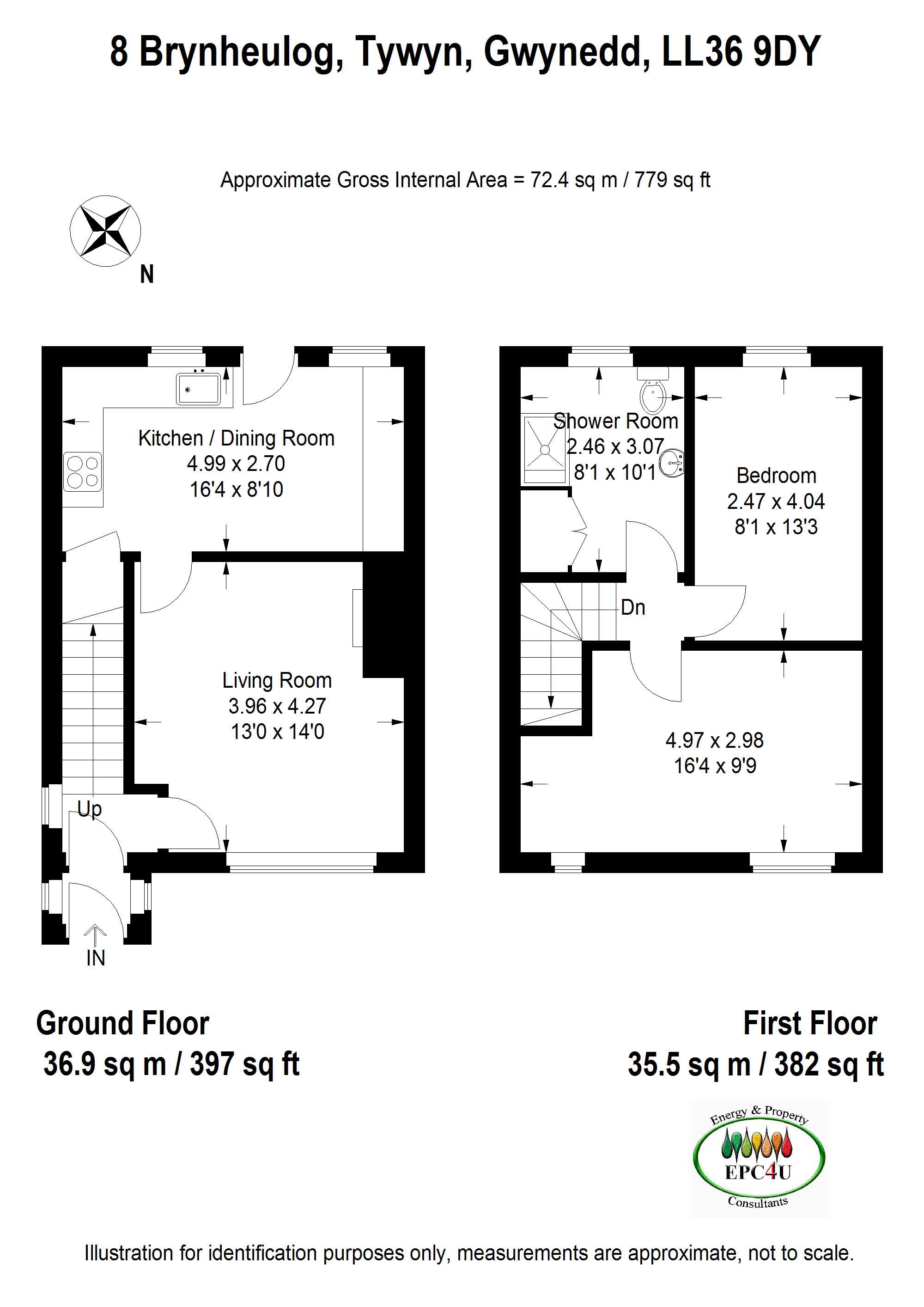 Brynheulog, Tywyn LL36, 2 bedroom end terrace house for sale 62586785