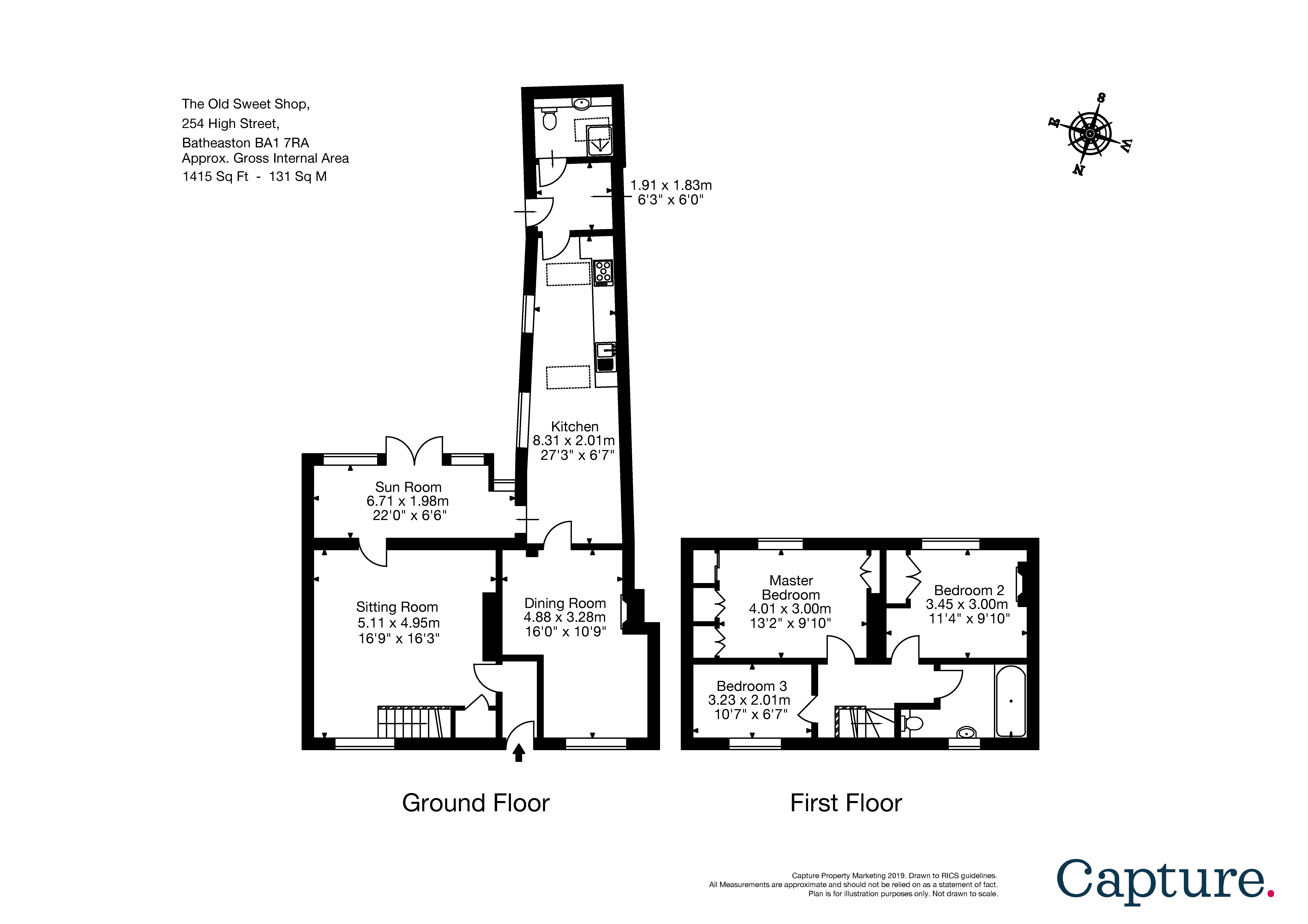 3 Bedrooms Terraced house for sale in High Street, Batheaston, Bath, Somerset BA1