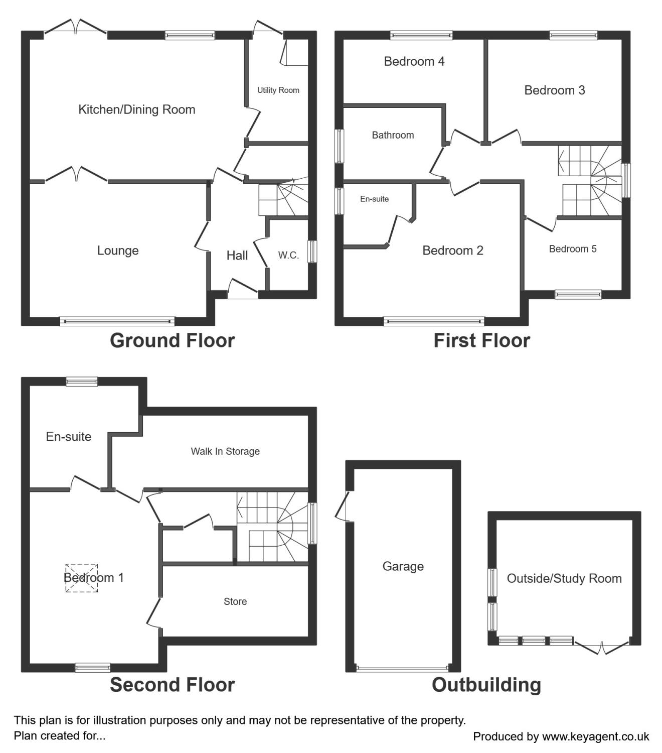 5 Bedrooms Detached house for sale in Yew Tree Close, Quedgeley, Gloucester, Gloucestershire GL2