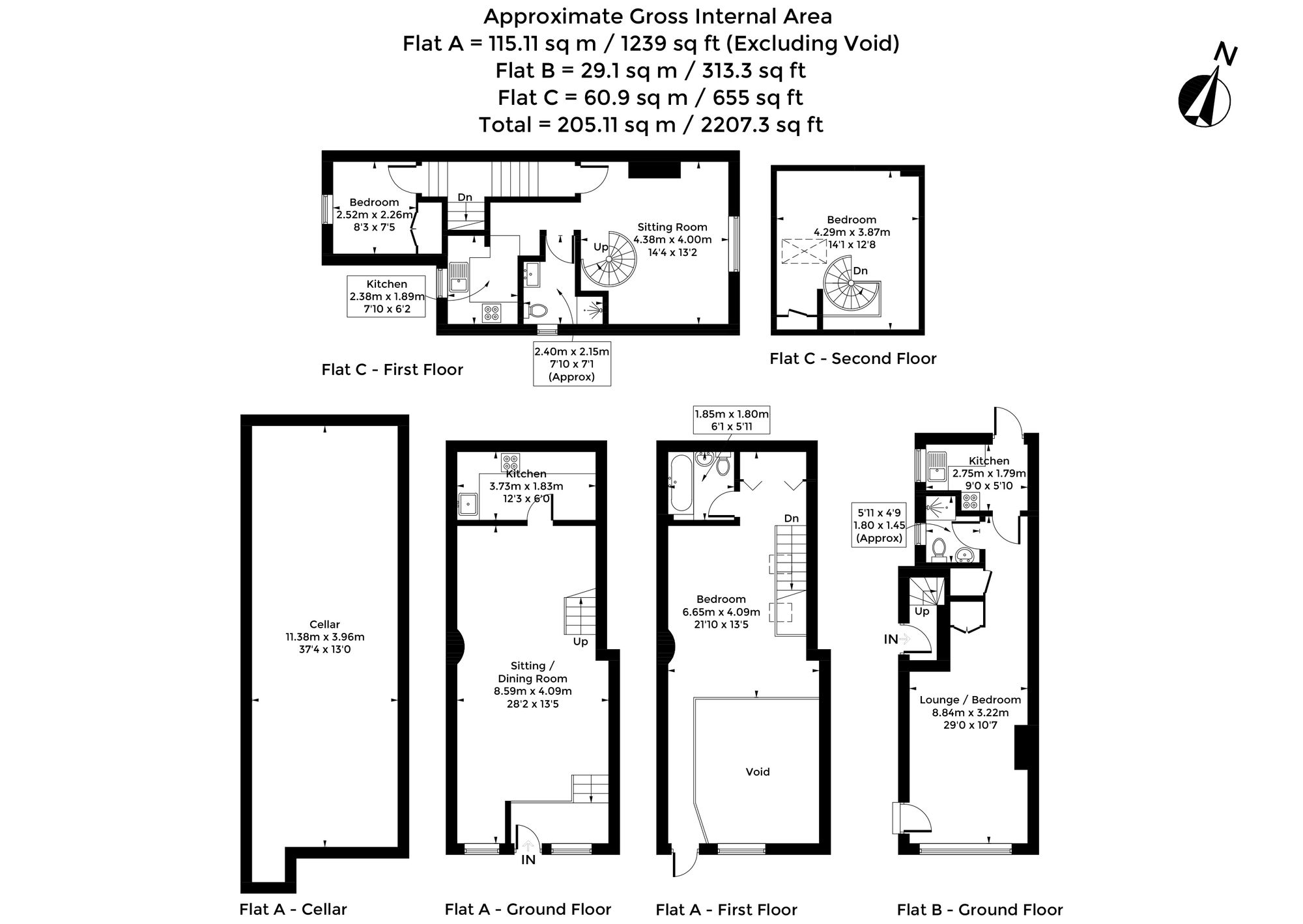 11 North Parade, Oxford floorplan