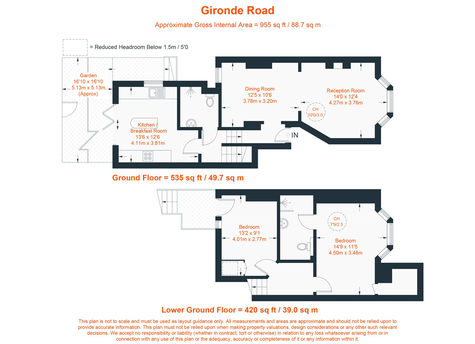 40b, Gironde Road, London floorplan