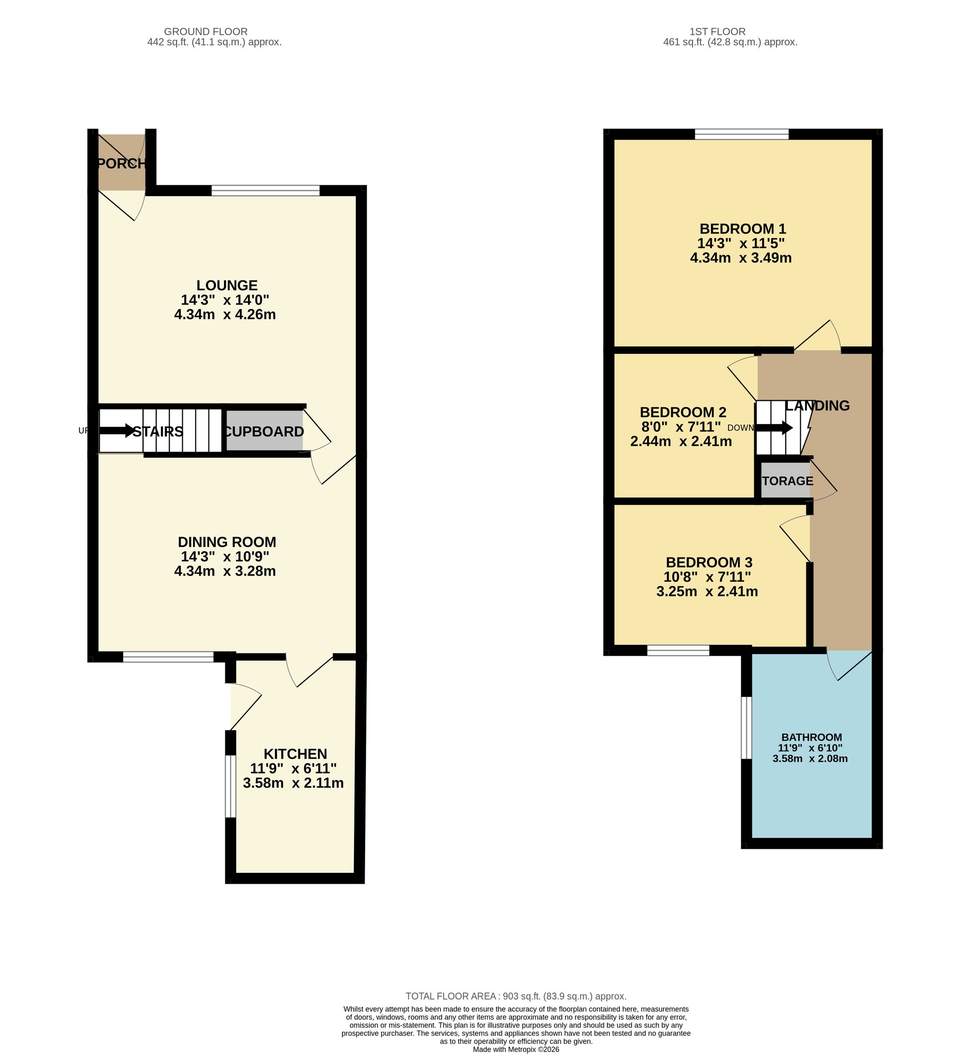 288 Bolton Road, Bury floorplan