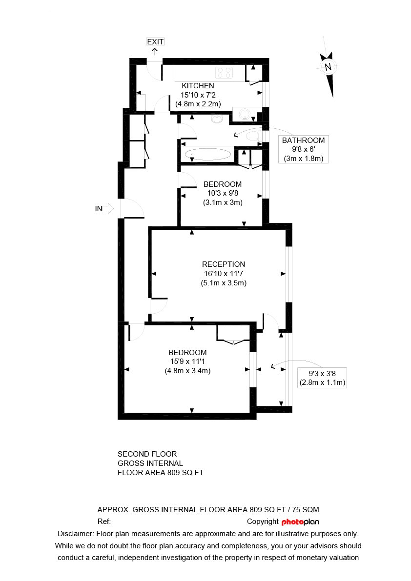 2 Bedrooms Flat to rent in Heathway Court, Finchley Road, London NW3