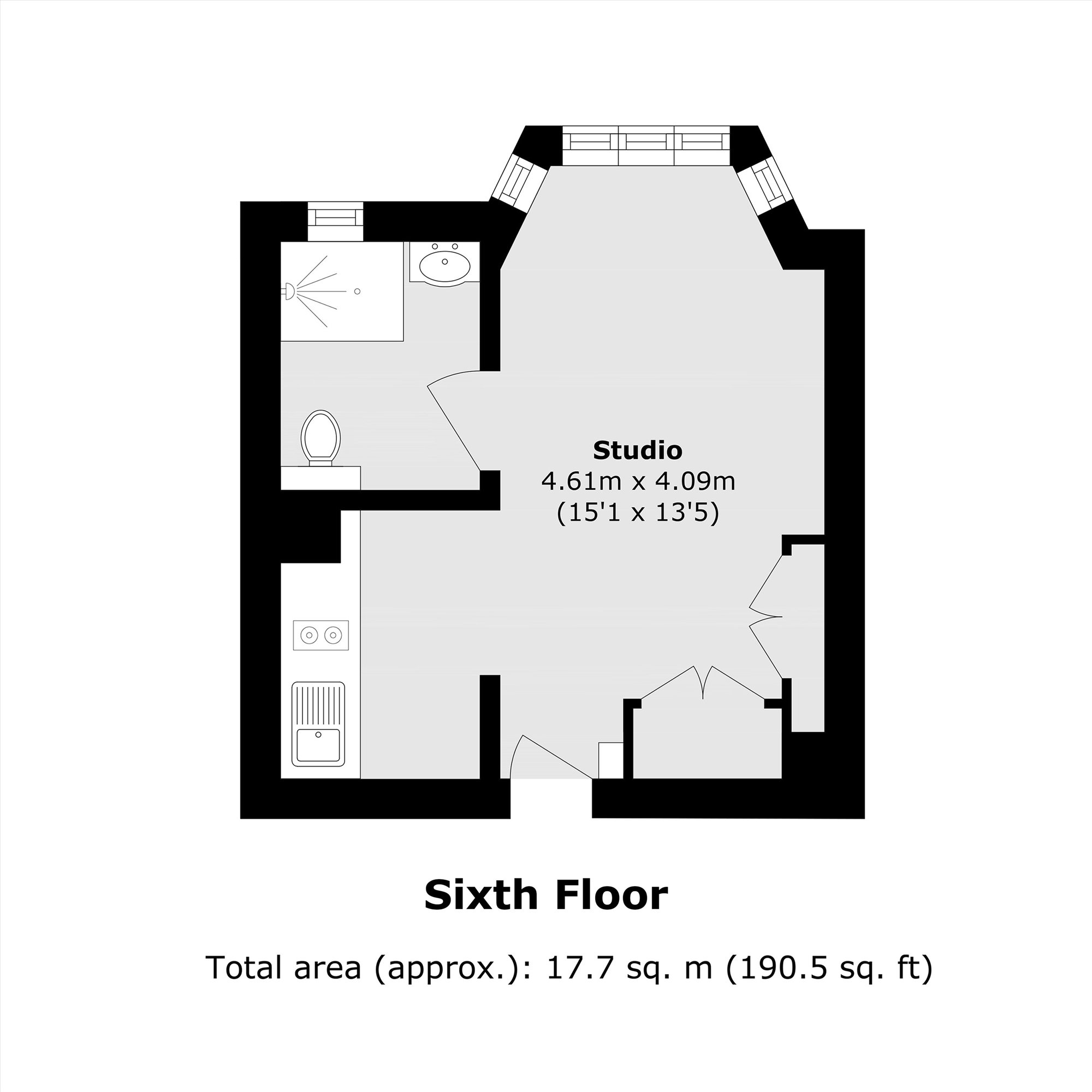 607, Chelsea Cloisters, London floorplan