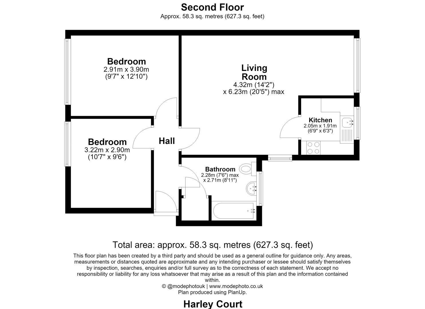6 Harley Court, Blake Hall Road, Wanstead floorplan