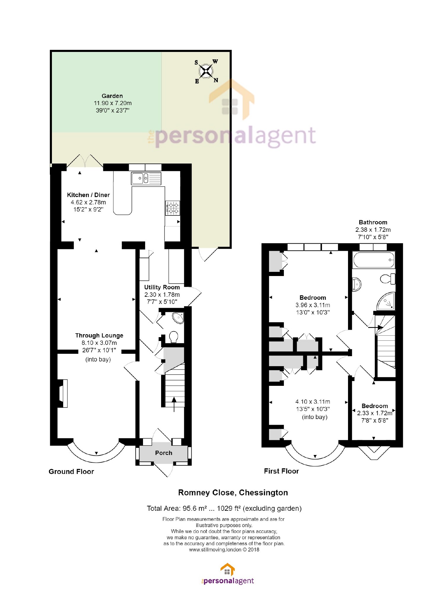 3 Bedrooms Semi-detached house for sale in Romney Close, Chessington, Surrey KT9