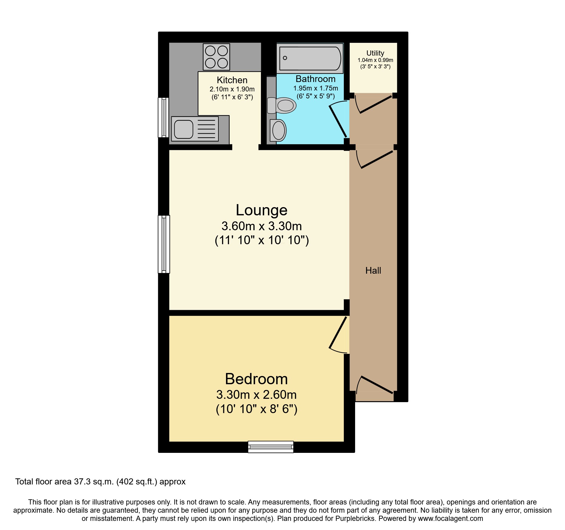 Flat 2 29, Sussex Place, Slough floorplan