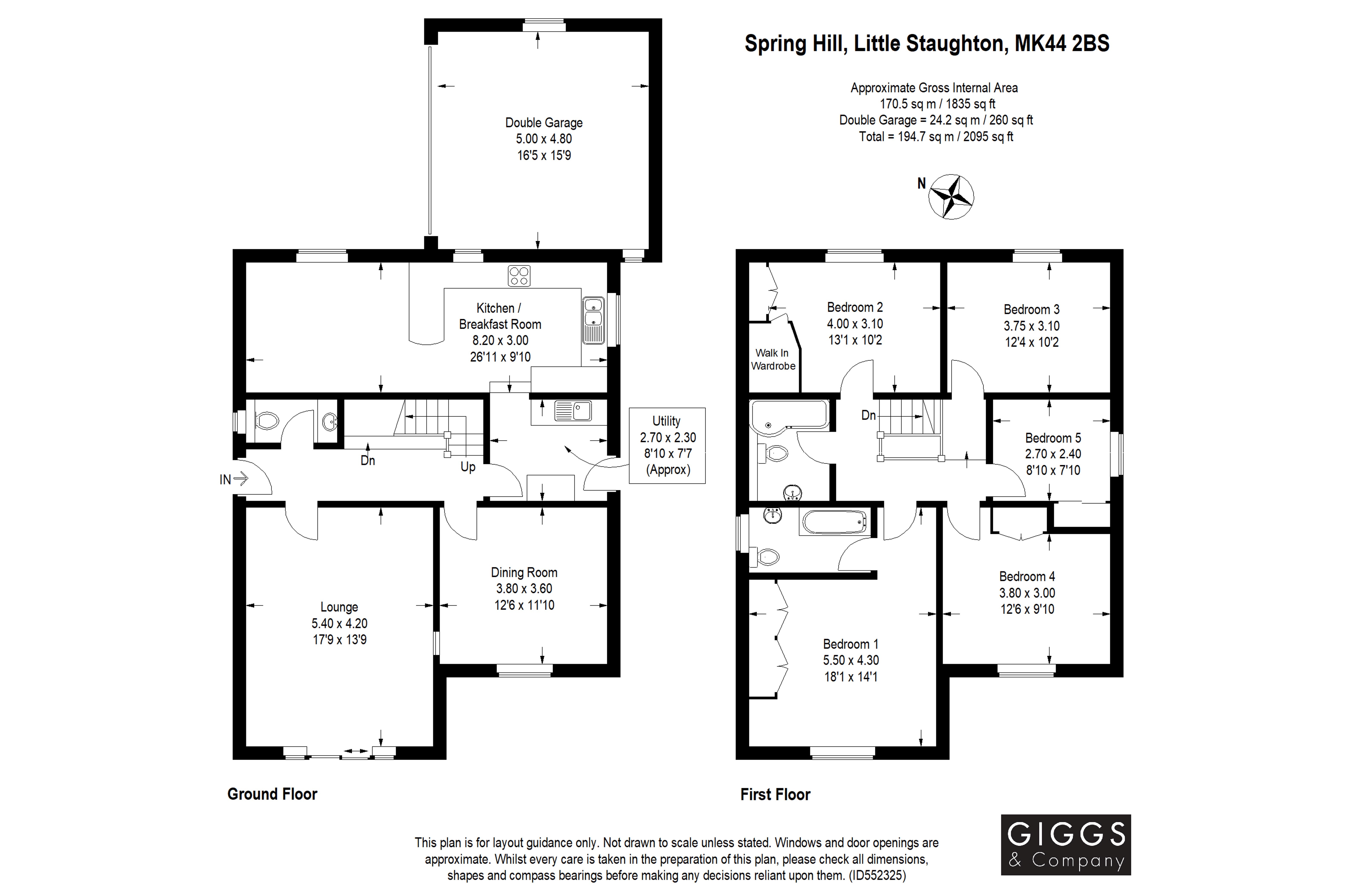 5 Bedrooms Detached house for sale in Spring Hill, Little Staughton, Bedford, Bedfordshire MK44