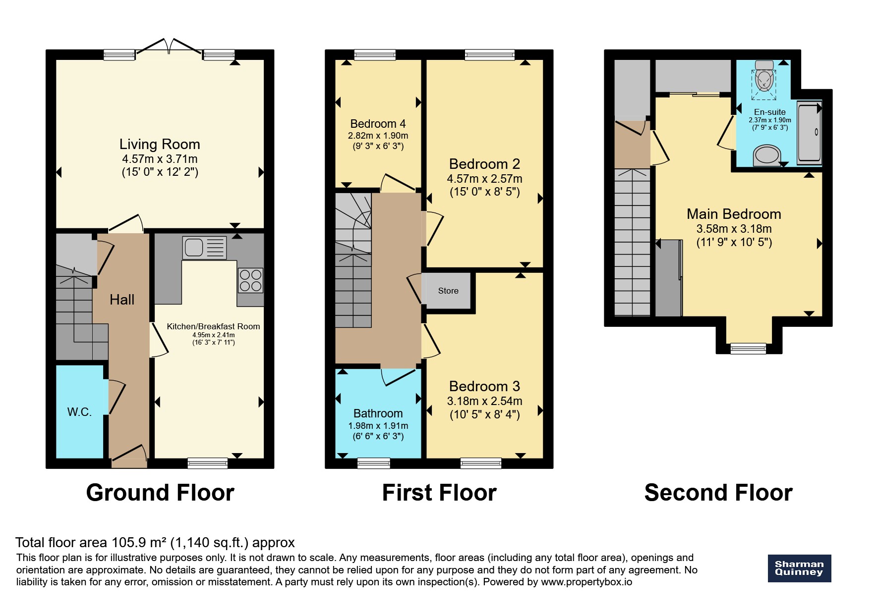 12, Boughton Lane, Wellingborough floorplan