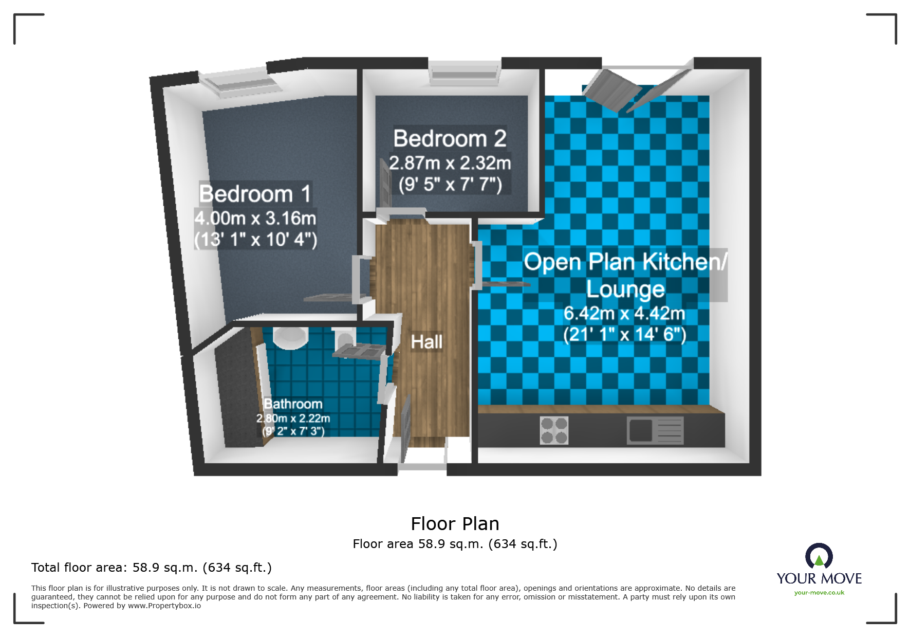 11, Heron House, Tipton floorplan