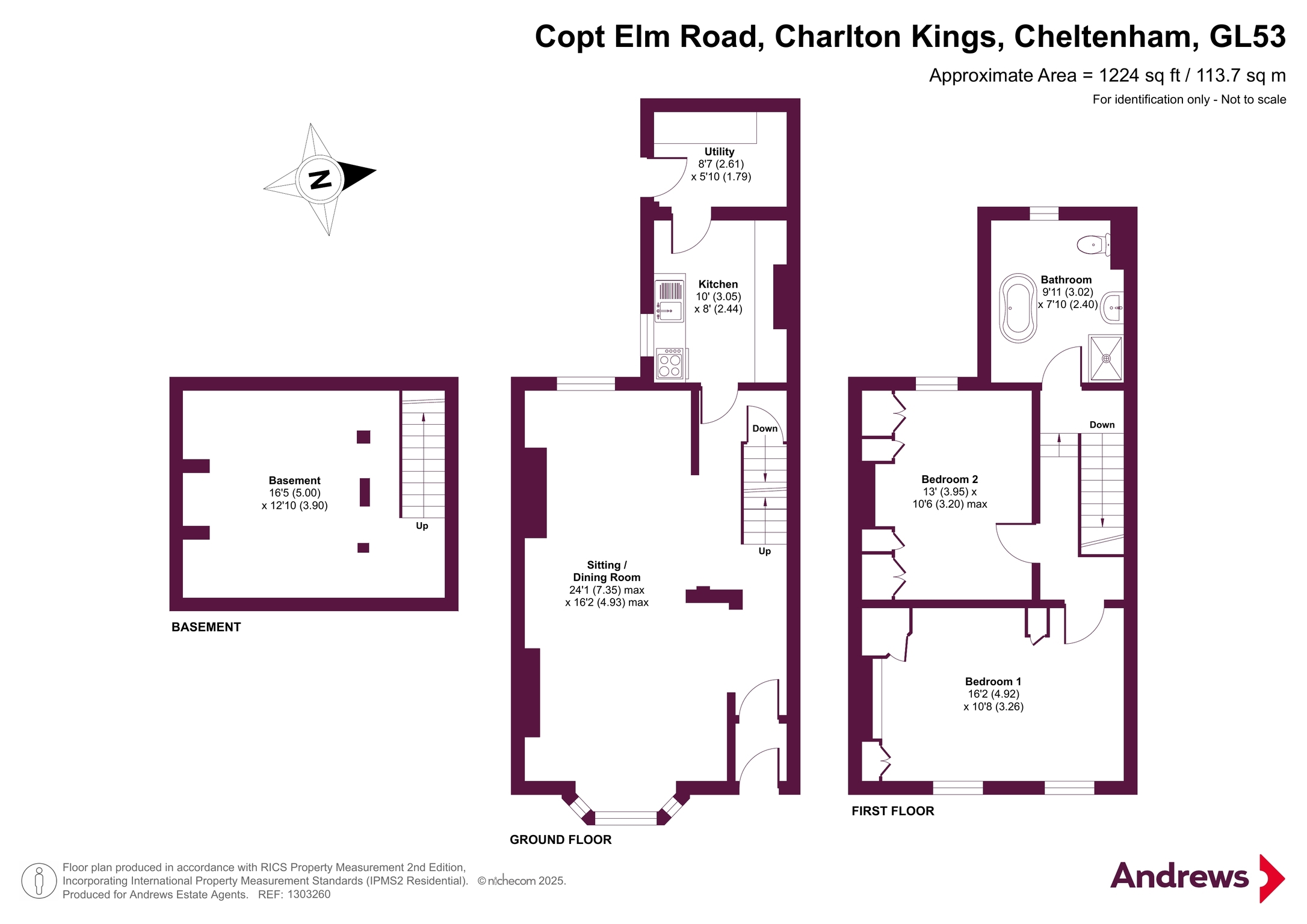 58a, Copt Elm Road, Cheltenham floorplan