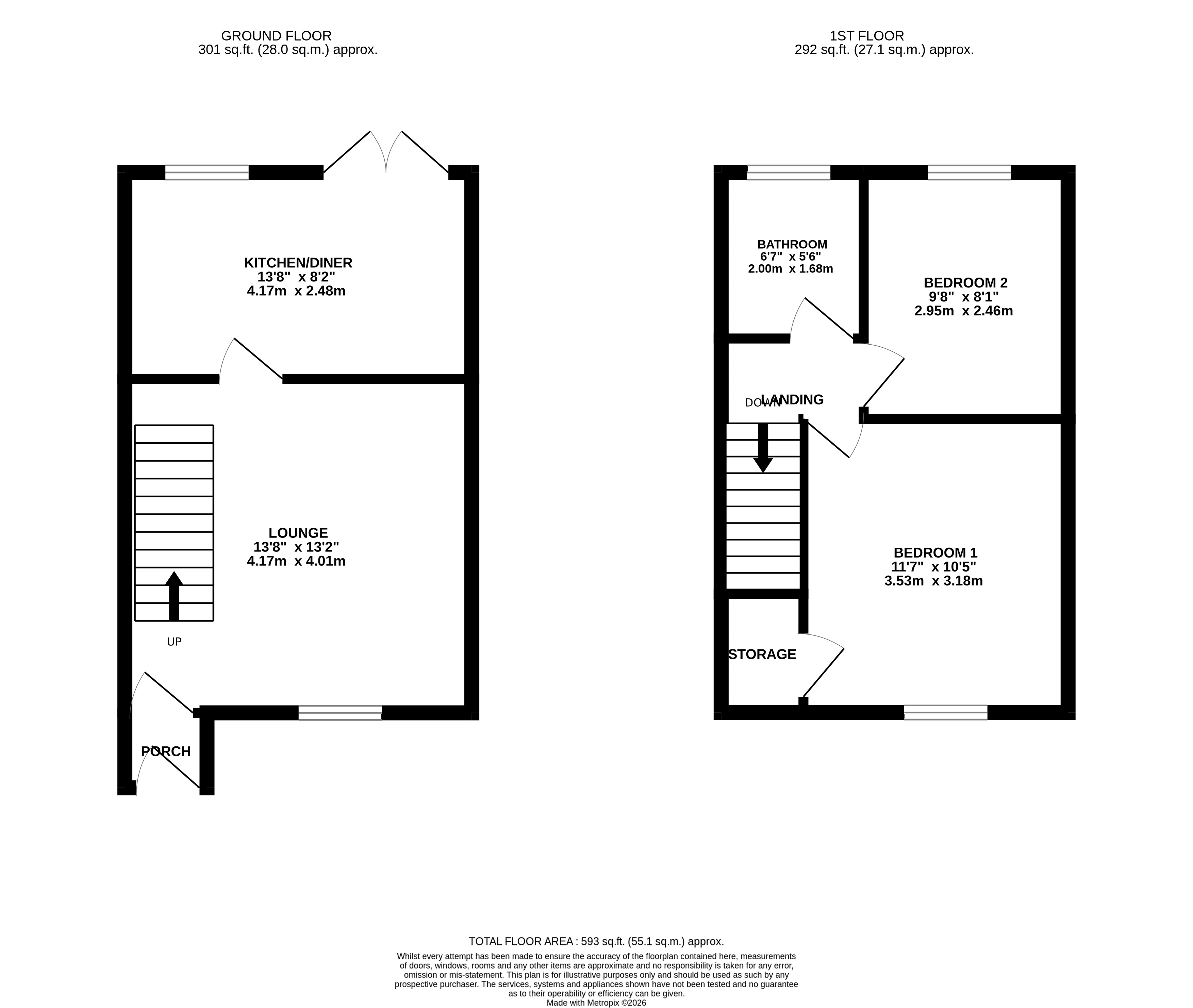 95, Dove Close, Warrington floorplan