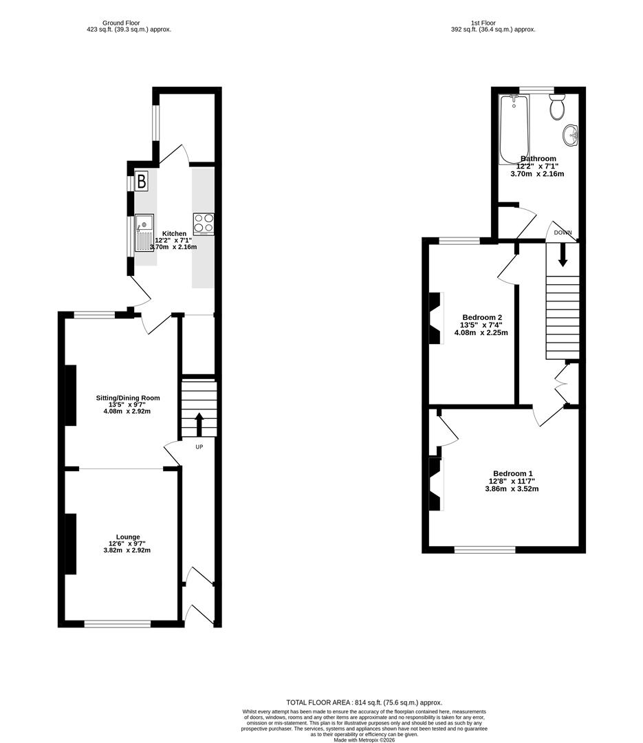 9, Chatsworth Terrace, York floorplan