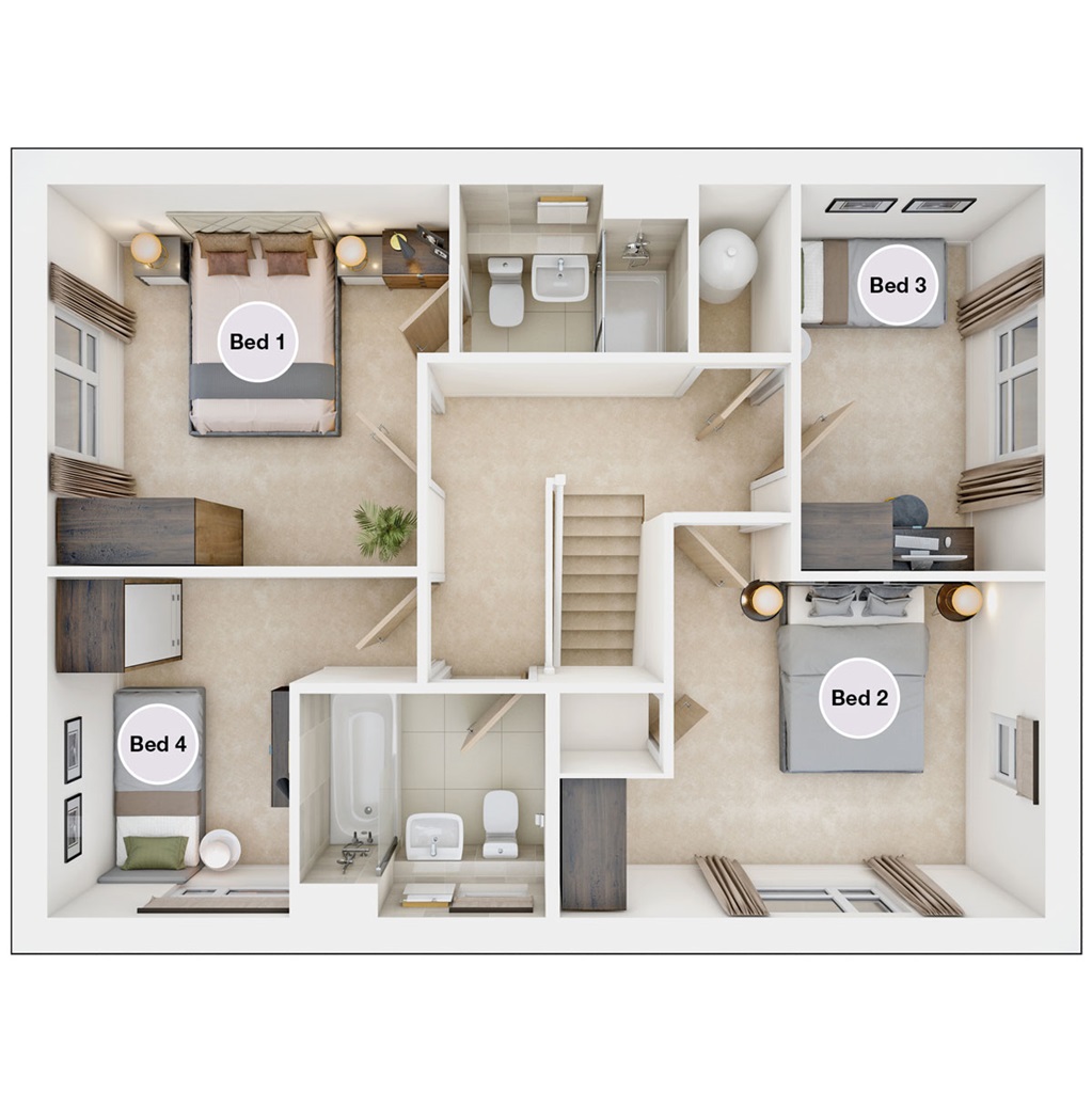 The Plumdale - Plot 710, Knights Reach, Watling Street, Stone, Dartford floorplan