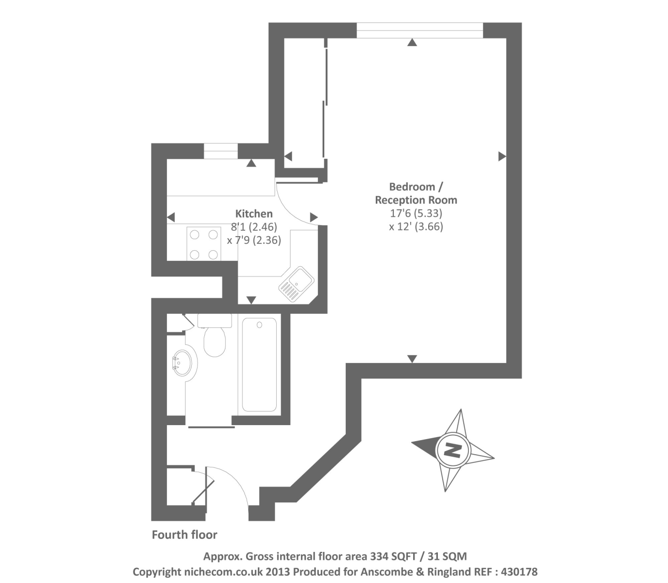 0 Bedrooms Studio to rent in Broadwalk Court, Palace Gardens Terra W8