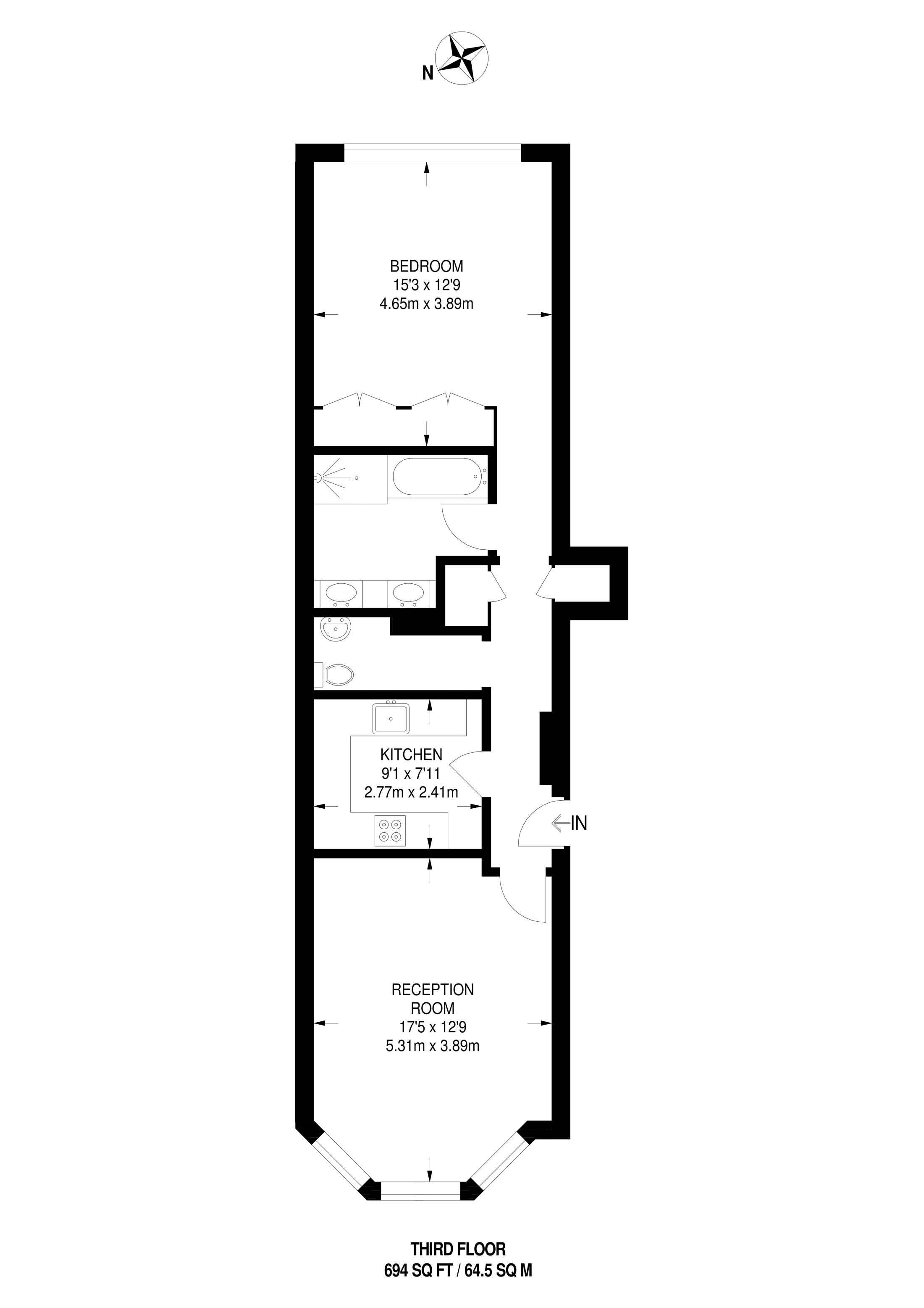 1 Bedrooms Flat to rent in Young Street, High Street Kensington W8