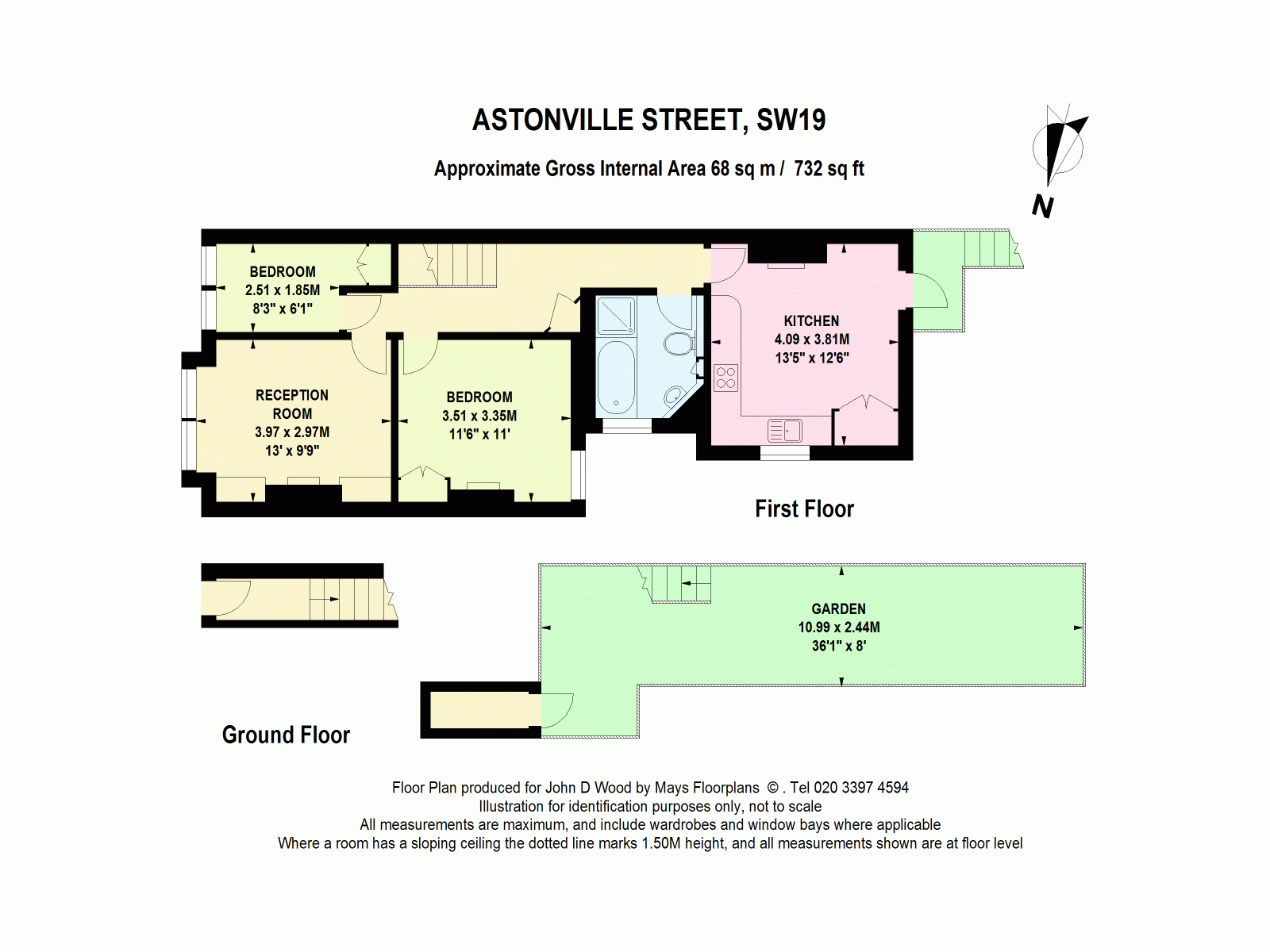 39A, Astonville Street, London floorplan