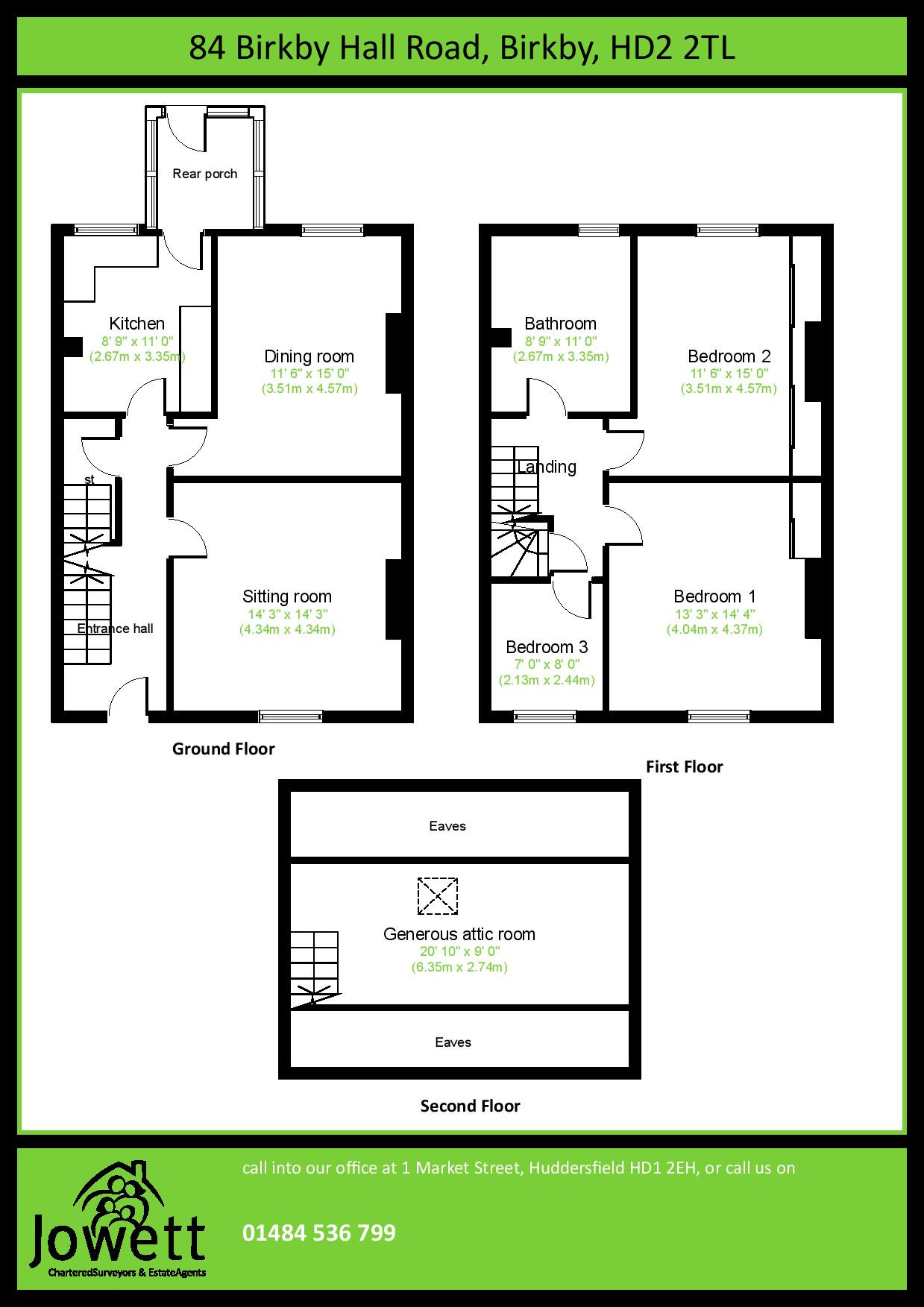 3 bed terraced house for sale in Birkby Hall Road, Birkby, Huddersfield
