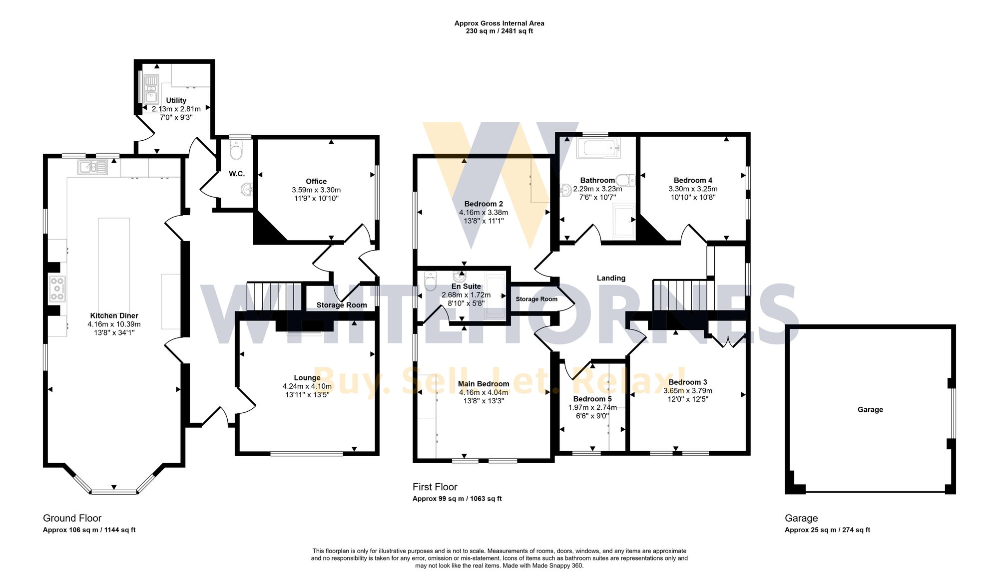 The Rectory Top Road, Chesterfield floorplan