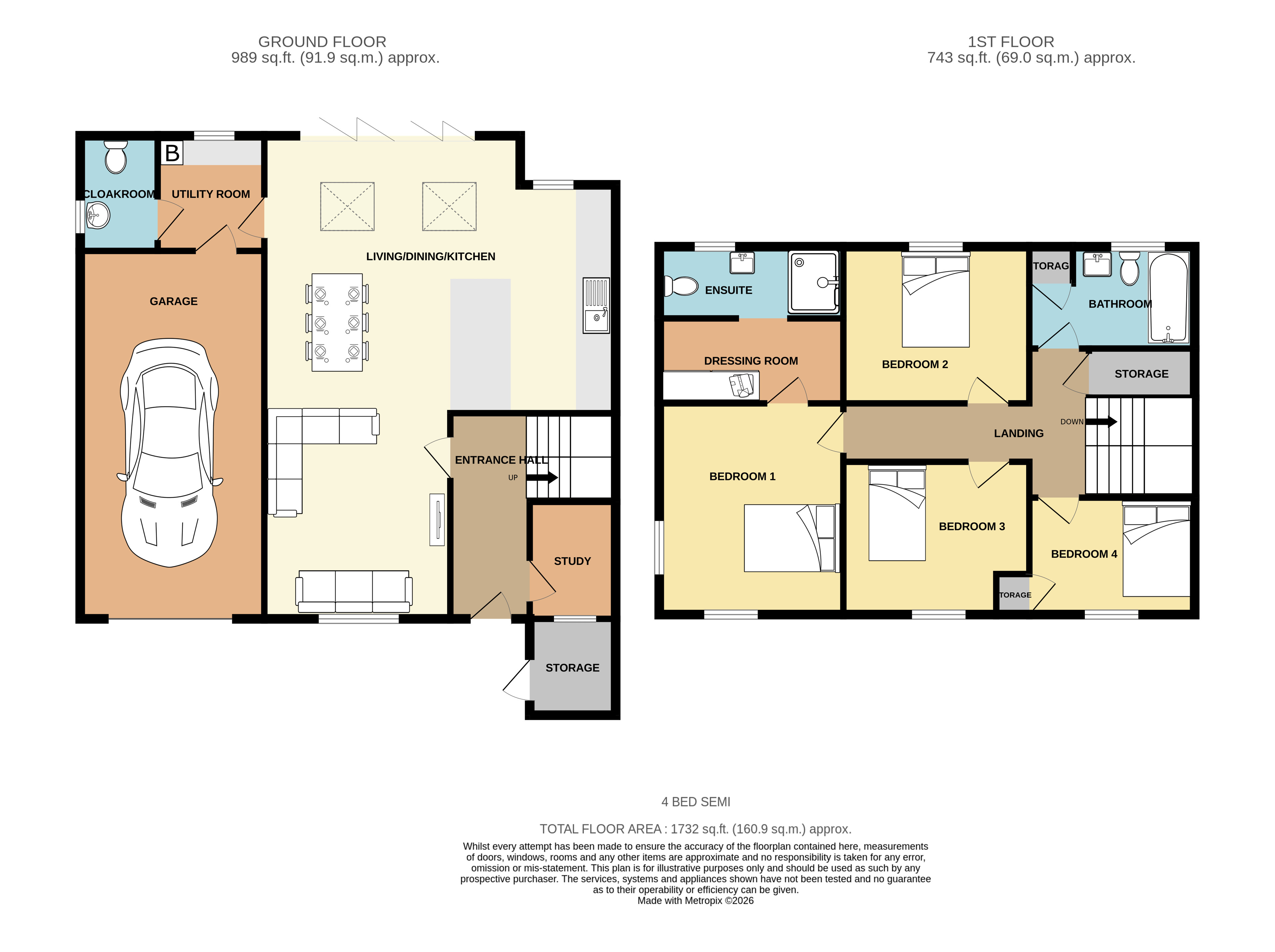 6, Martin Close, Cornwall floorplan