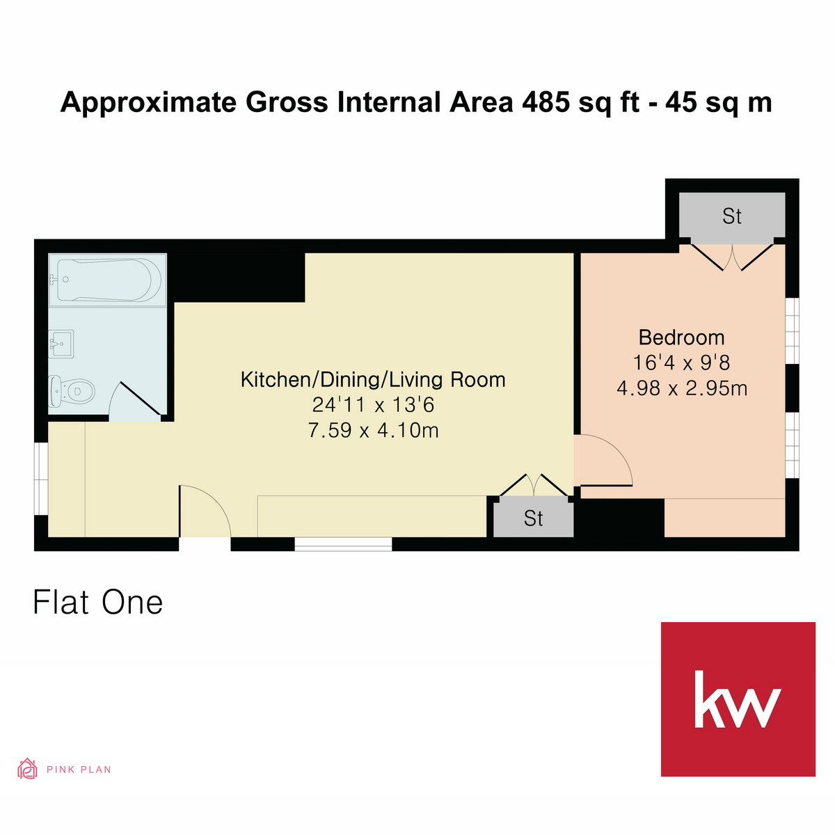 Flat 1, Anglesea Arms, 1 Kent Road, Orpington floorplan