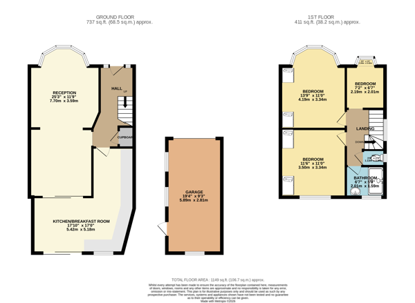 254, Kenmore Avenue, Harrow floorplan
