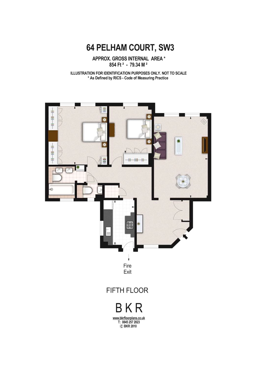 2 Bedrooms Flat to rent in Fulham Road, London SW3