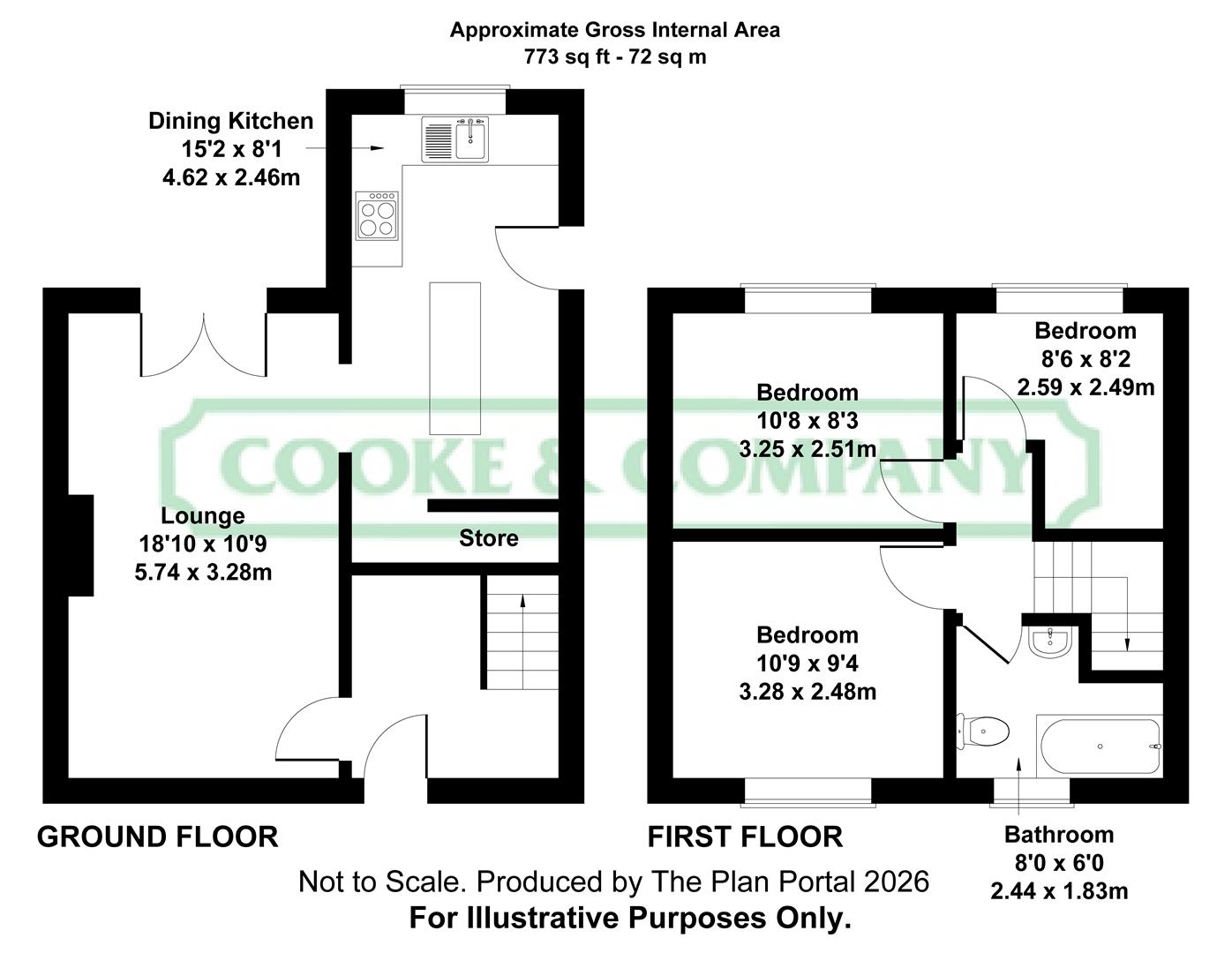 140, Charles Street, Leigh floorplan