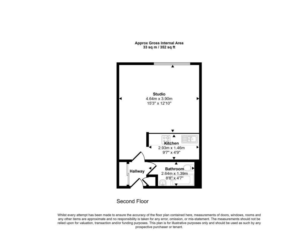 207 Sunderland Court,, Whitley Close, Surrey floorplan