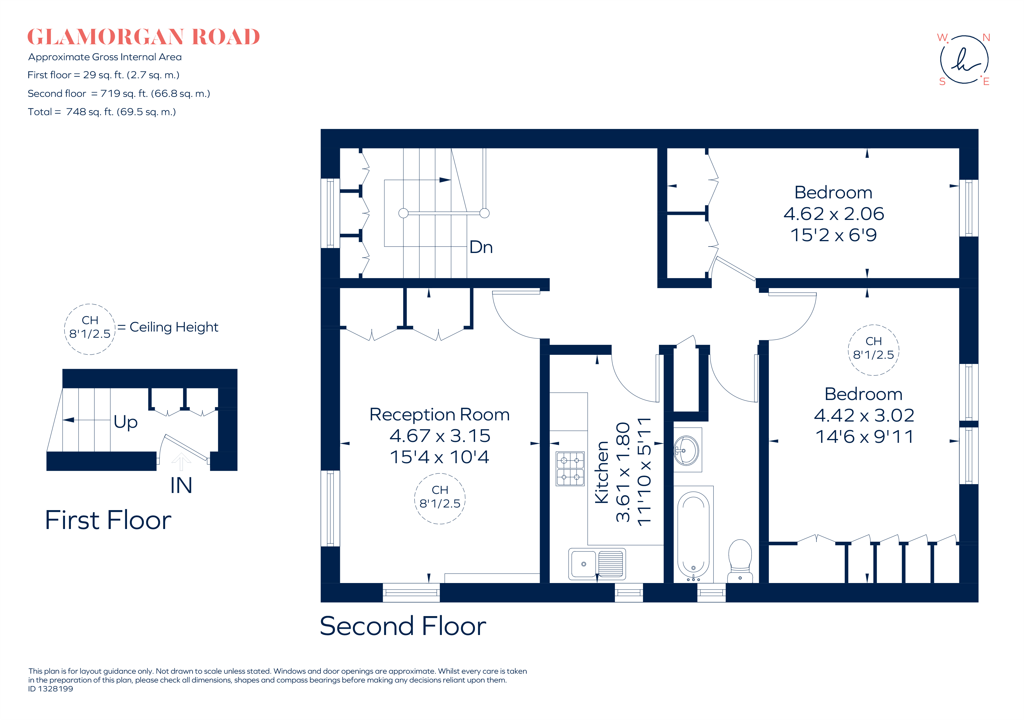 19E, Glamorgan Road, Hampton Wick floorplan
